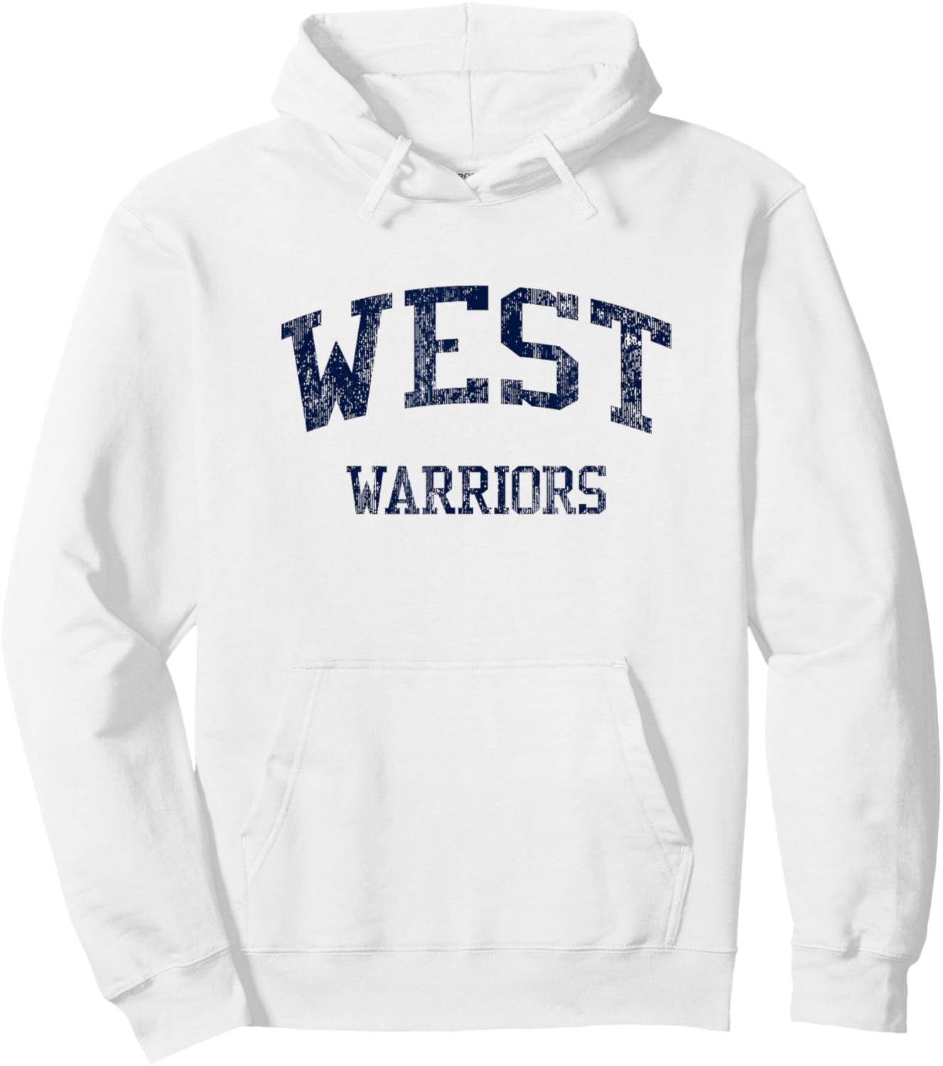 West High School HS Wausau WI Vintage Sports Hoodie - Hoodie | White