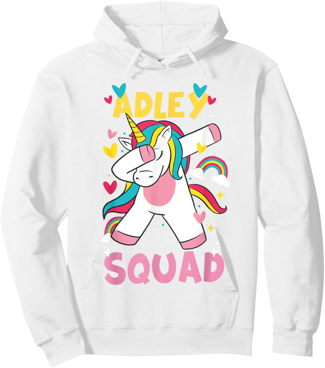 Adley Merch Unicorn Design Hoodie - Hoodie | White