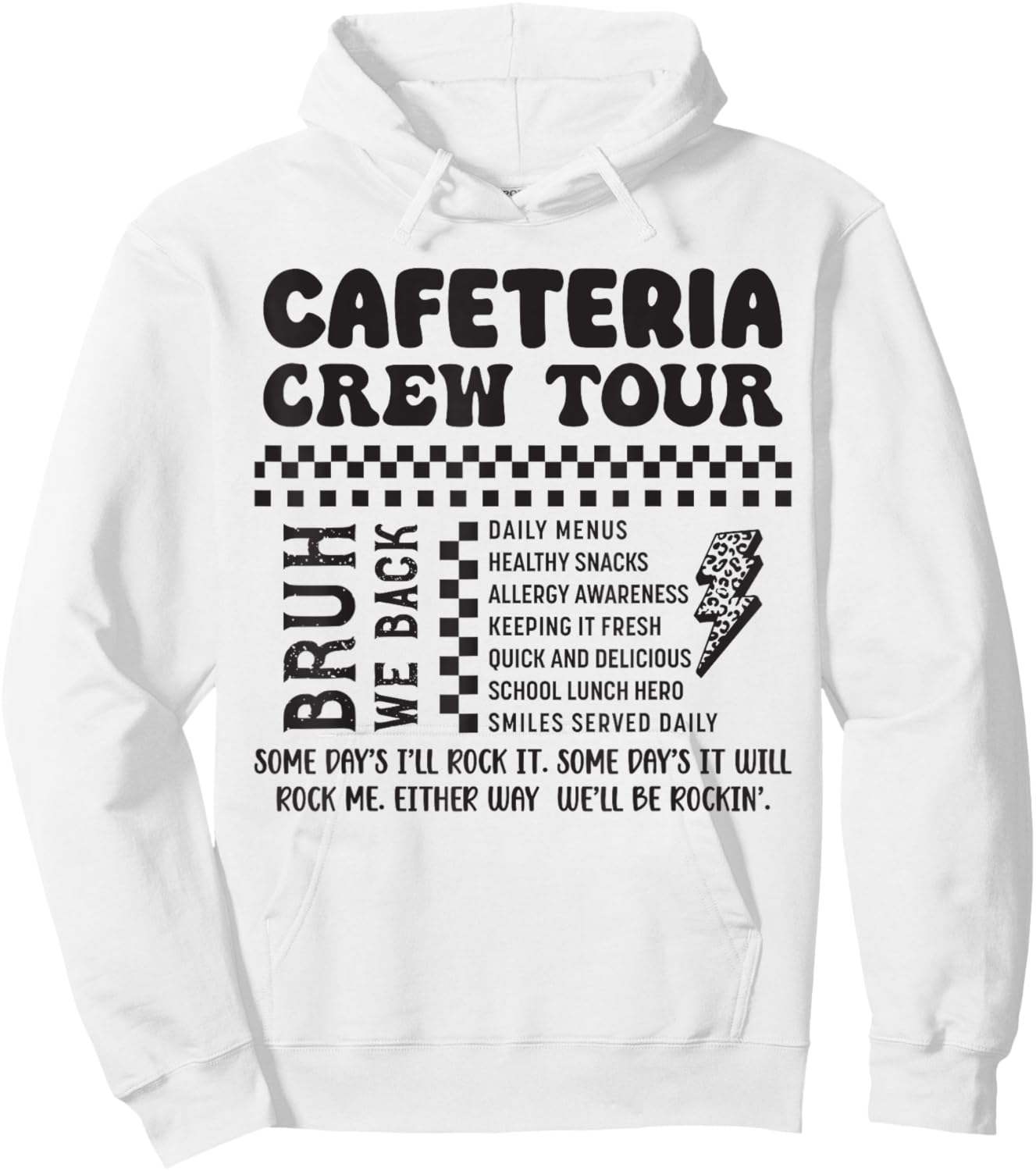 Cafeteria Crew Tour School Lunch Lady Cafeteria Worker Hoodie - Hoodie | White