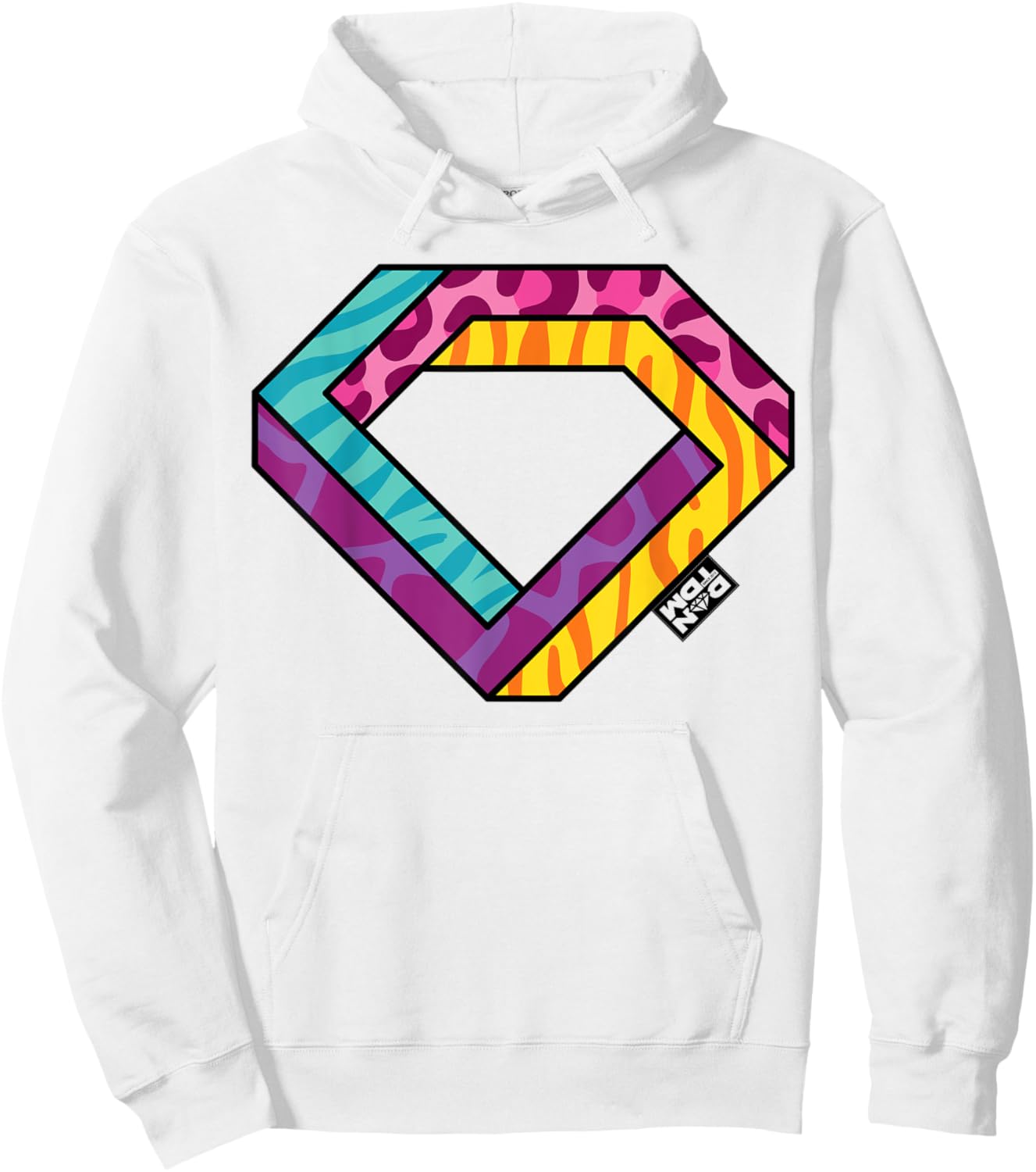 DanTDM Retro Fill Large Hoodie - Hoodie | White
