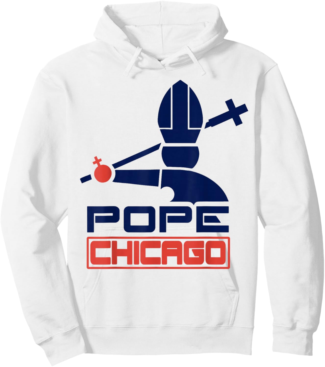 Da Pope Leo XIV Baseball Pope Leo XIV Pope Chicago Hoodie - Hoodie | White