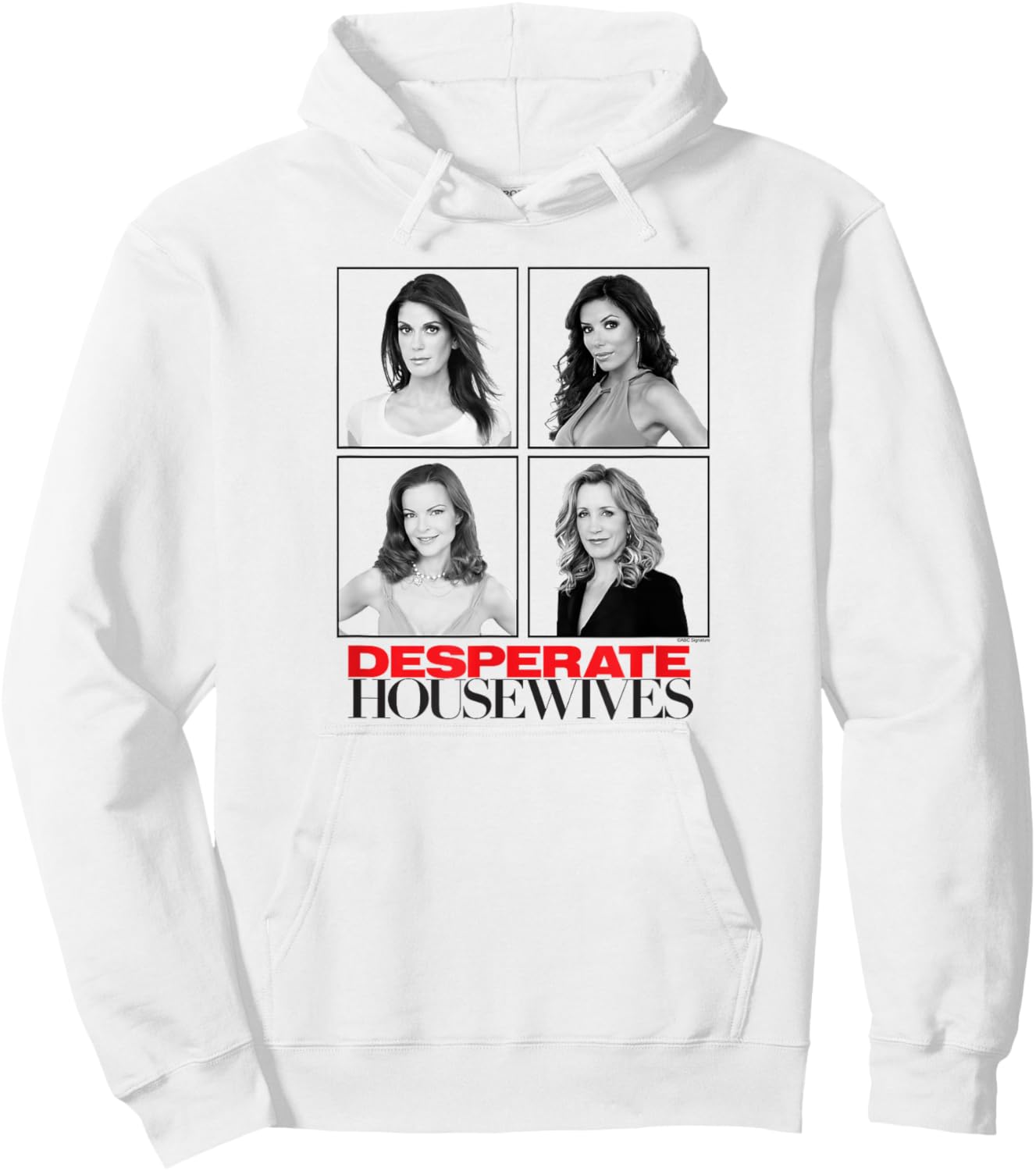 Desperate Housewives Cast Photo Grid Retro TV Show Hoodie - Hoodie | White