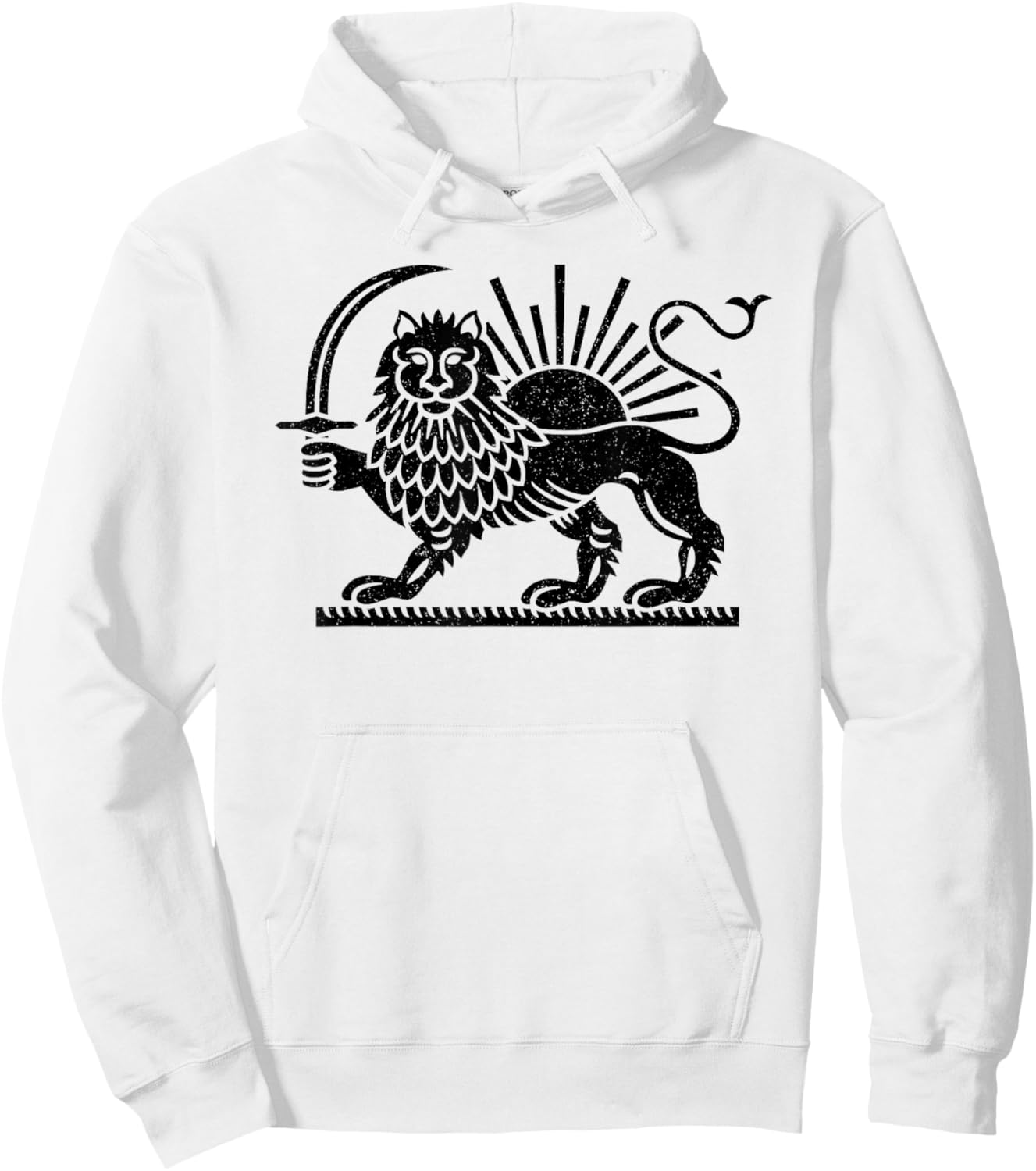 Symbole du Lion et du Soleil perse Iran Hoodie - Hoodie | White