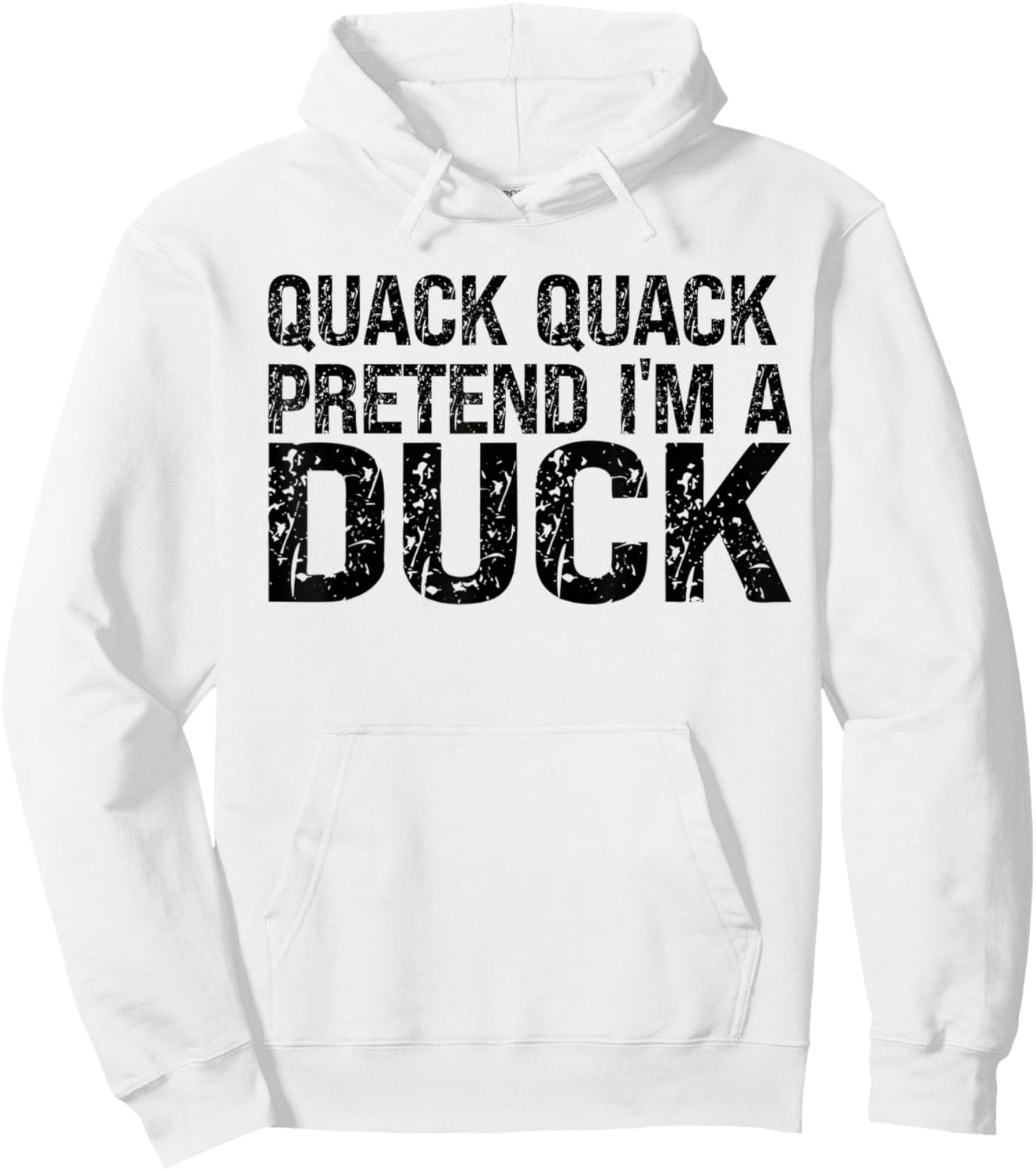 Pretend I'm A Duck Shirt Matching Kids Adult Duck Costume Hoodie - Hoodie | White