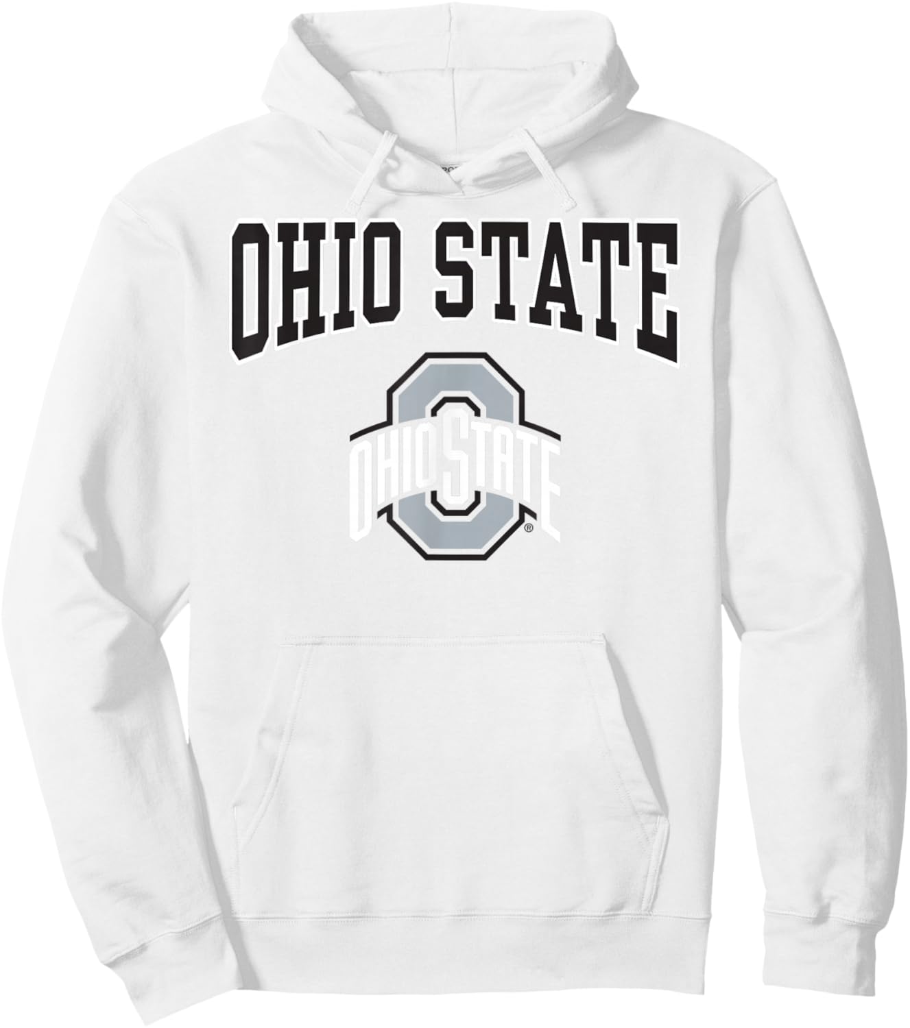 Ohio State Buckeyes Arch Logo Red Officially Licensed Hoodie - Hoodie | White