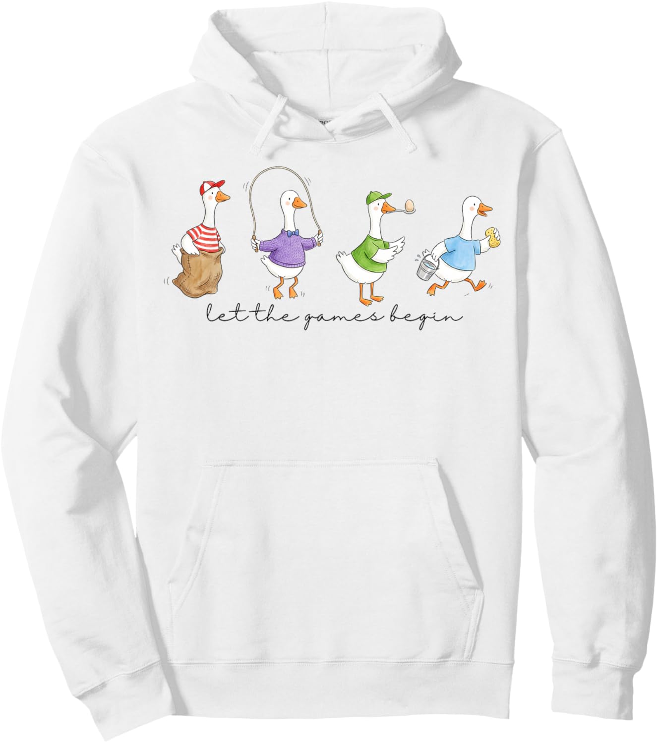 Let The Games Begin Field Day Silly Goose Teacher Student Hoodie - Hoodie | White