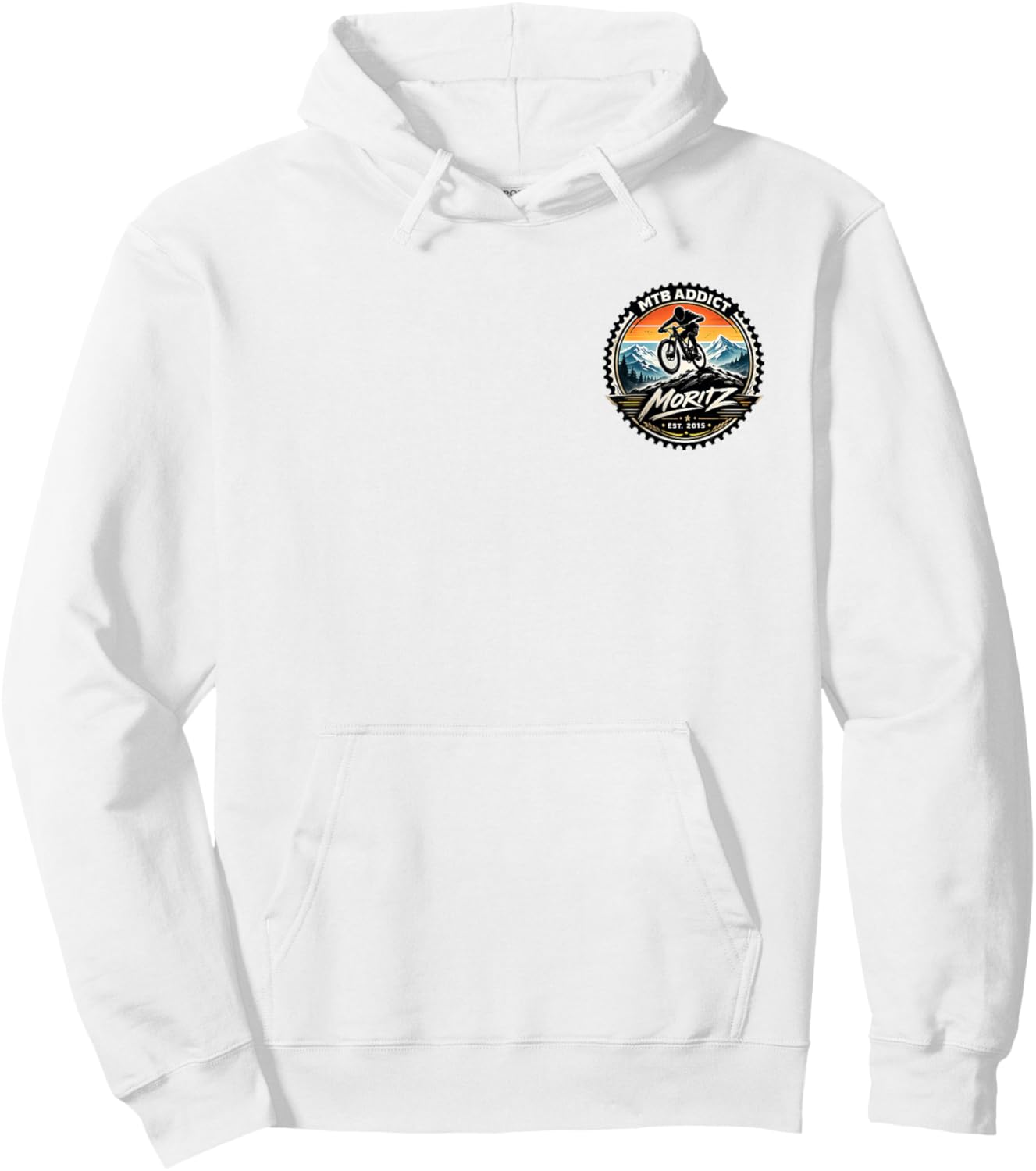 Moritz Downhill MTB Mountainbike Junge Hoodie - Hoodie | White