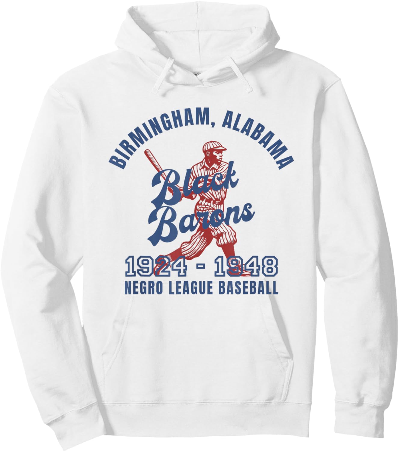 Birmingham Negro League Baseball Black History Month Hoodie - Hoodie | White