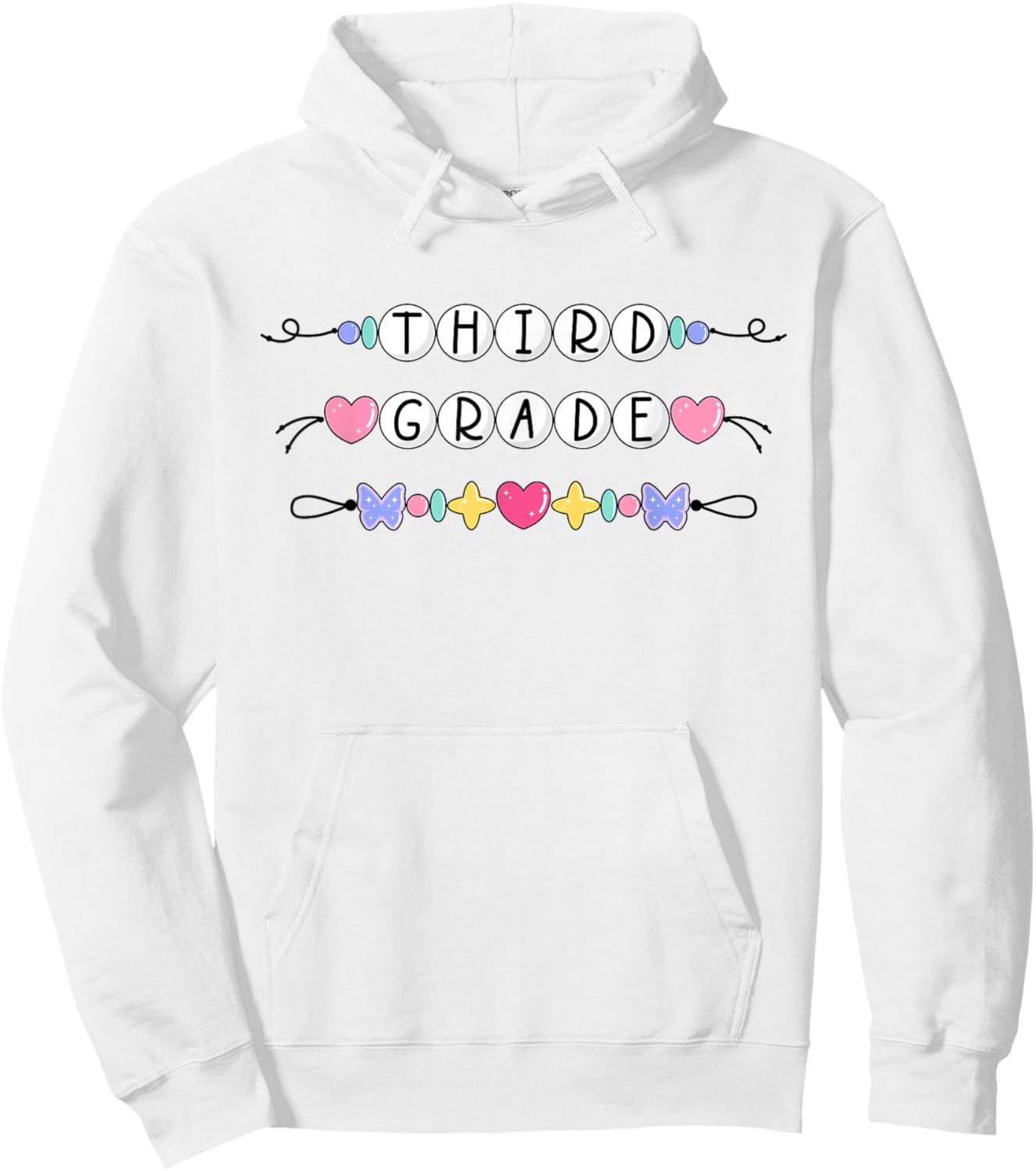 Third Grade Girls Boys Teacher Team 3rd Squad Hoodie - Hoodie | White