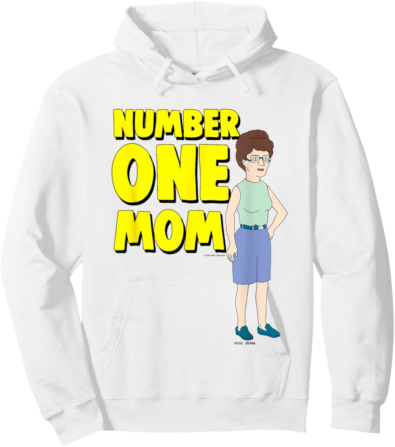 King of The Hill Mother's Day Number One Mom Peggy Big Logo Hoodie - Hoodie | White