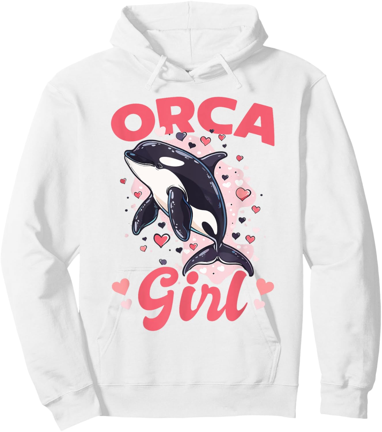 Funny Orca Animal Orca Girl Hoodie - Hoodie | White