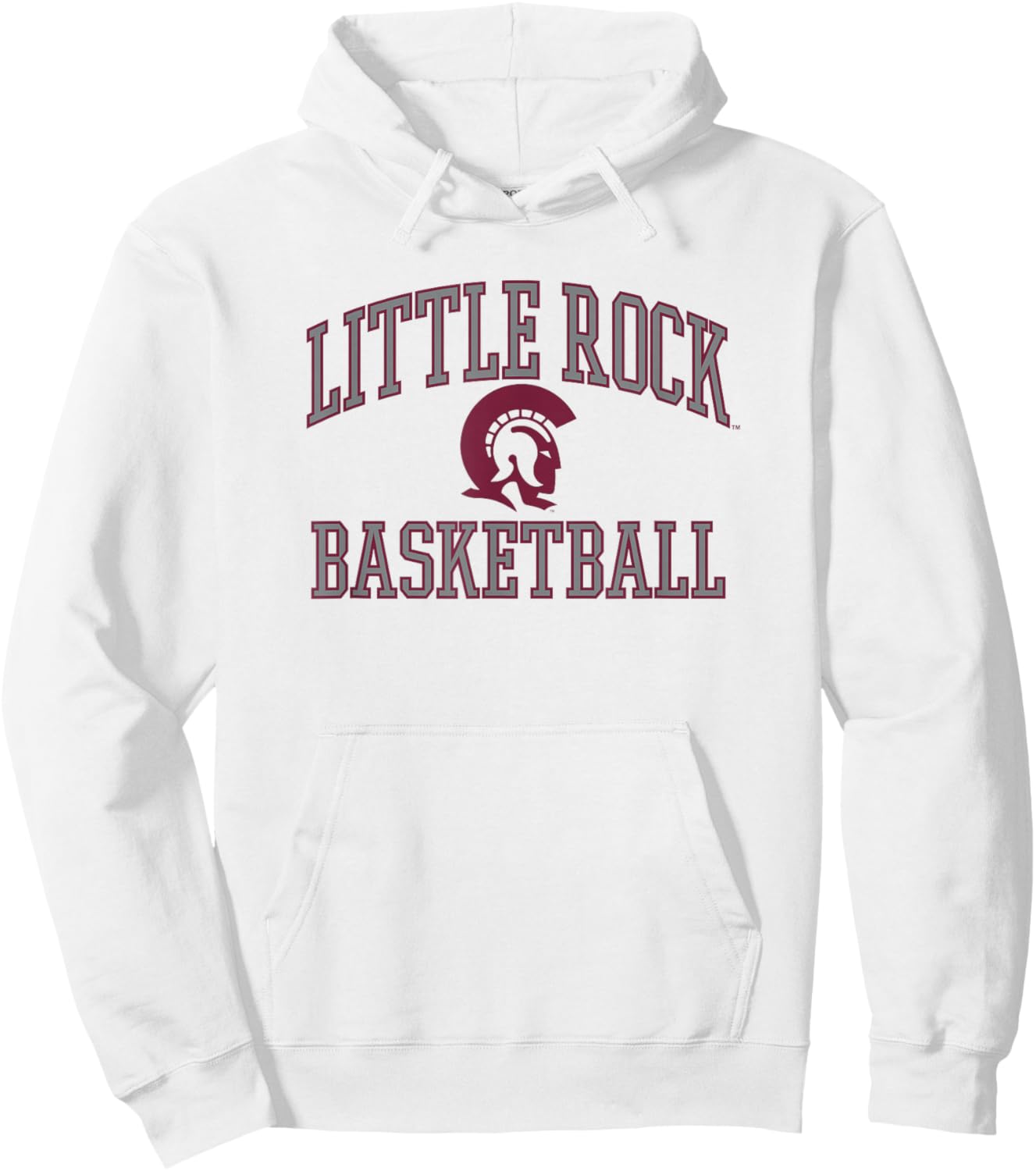 Arkansas Little Rock Trojans Basketball Screen White Hoodie - Hoodie | White