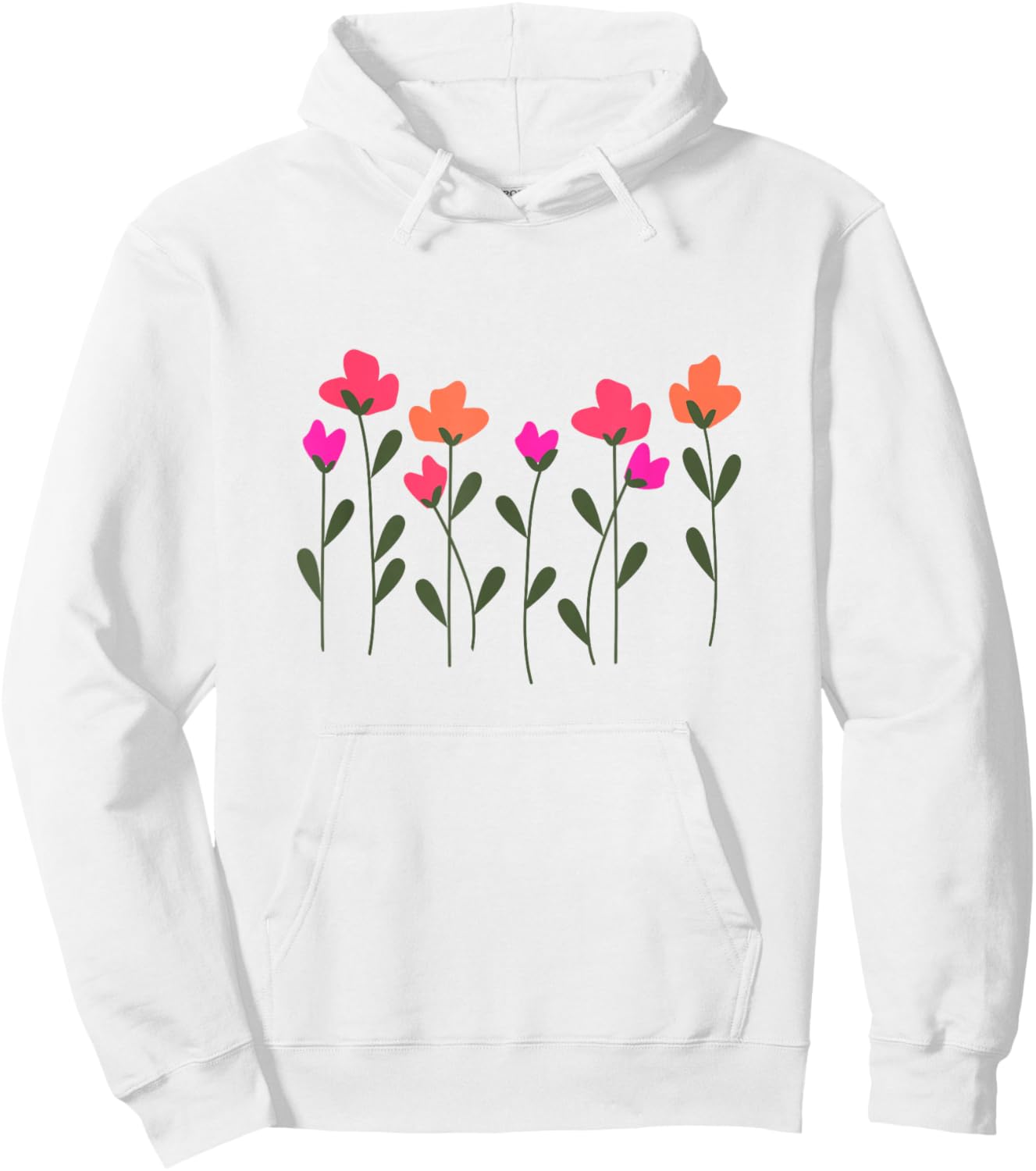 Rose à Fleurs Hoodie - Hoodie | White