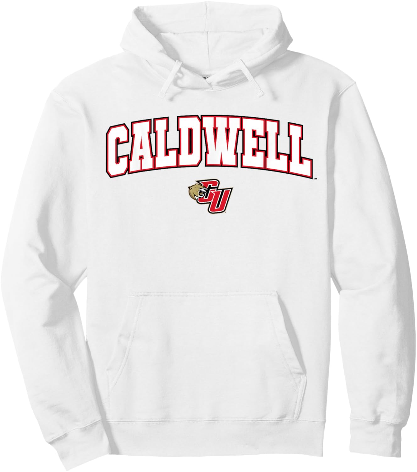 Caldwell University Cougars Arch Logo Hoodie - Hoodie | White