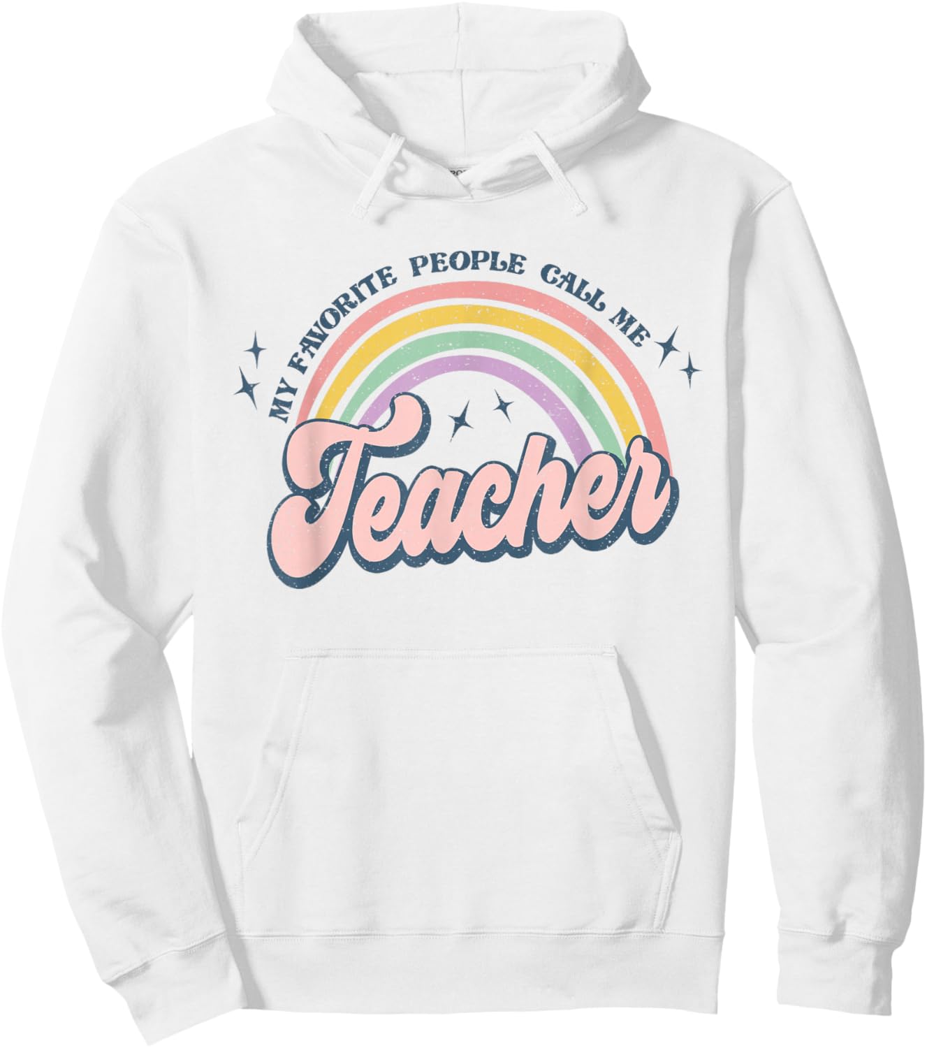 Favorite People Call Me Teacher Gift Hoodie - Hoodie | White