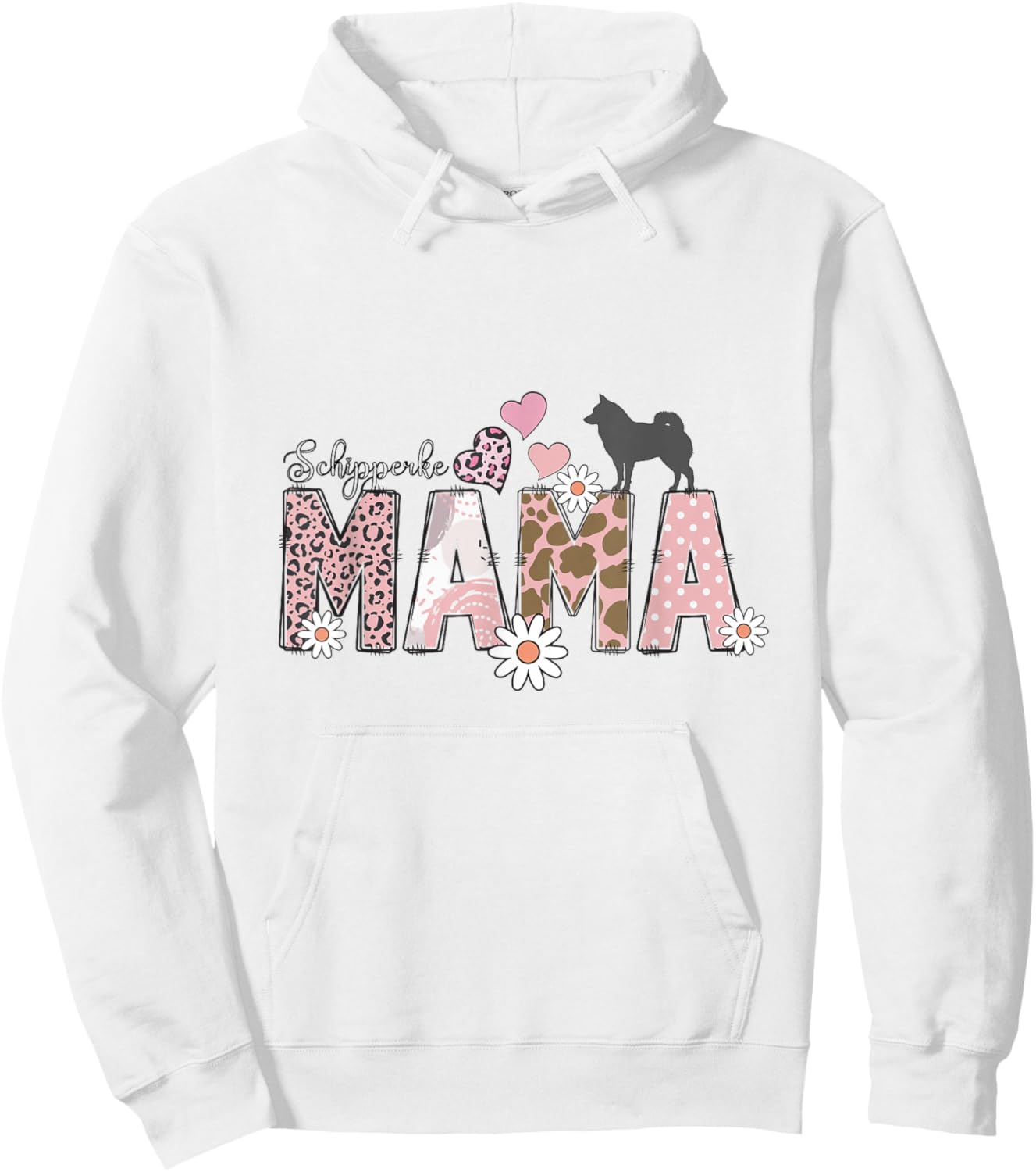 Schipperke Dog Hoodie - Hoodie | White