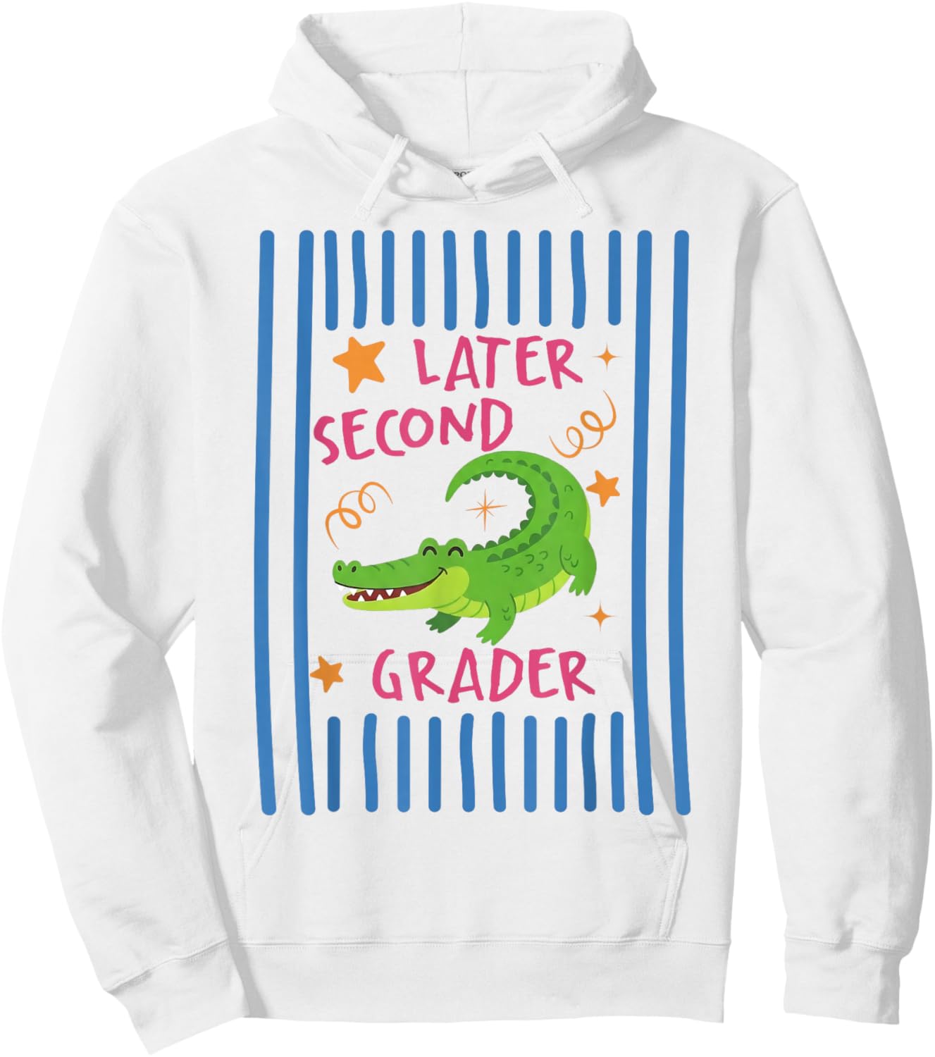 See You Later 2nd Grader Last Day School Teacher Alligator Hoodie - Hoodie | White