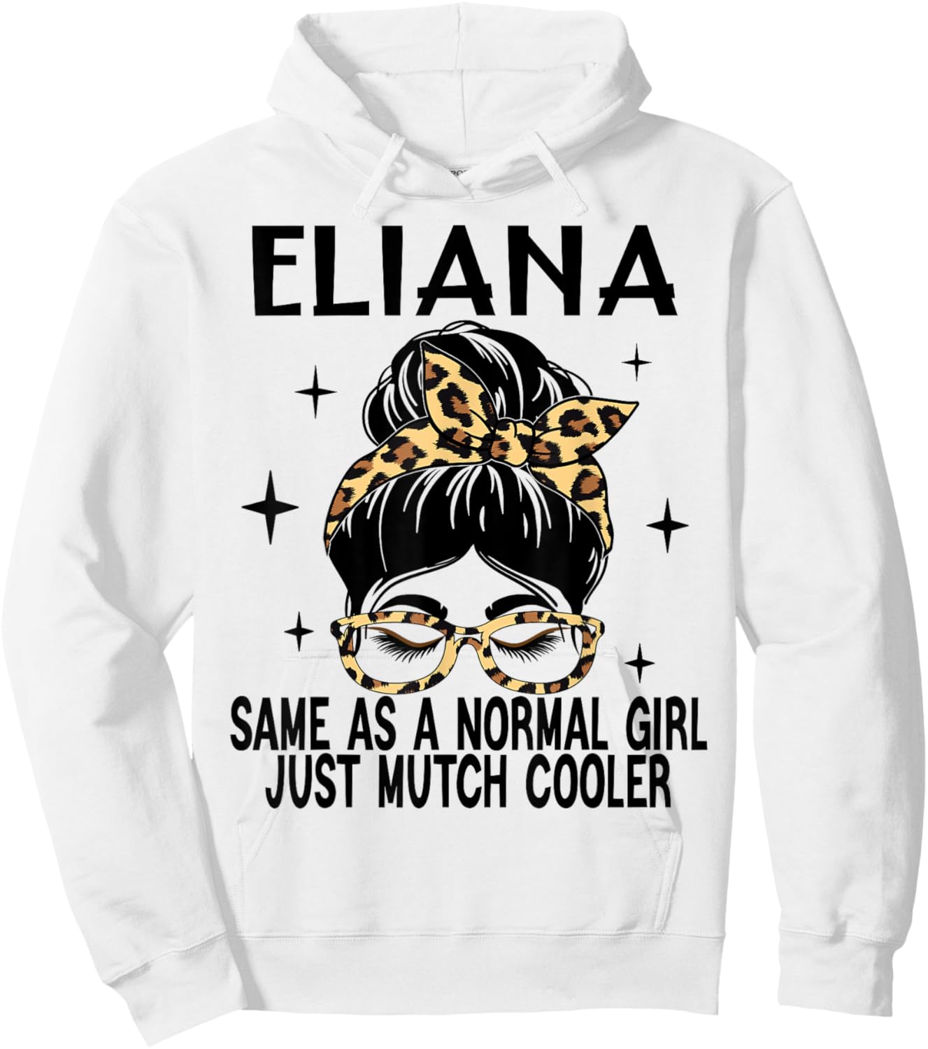SwiftStyle Apparel ELIANA Costume Cute Definition Personalized Name ELIANA , Small, Grey Hoodie - Hoodie | White