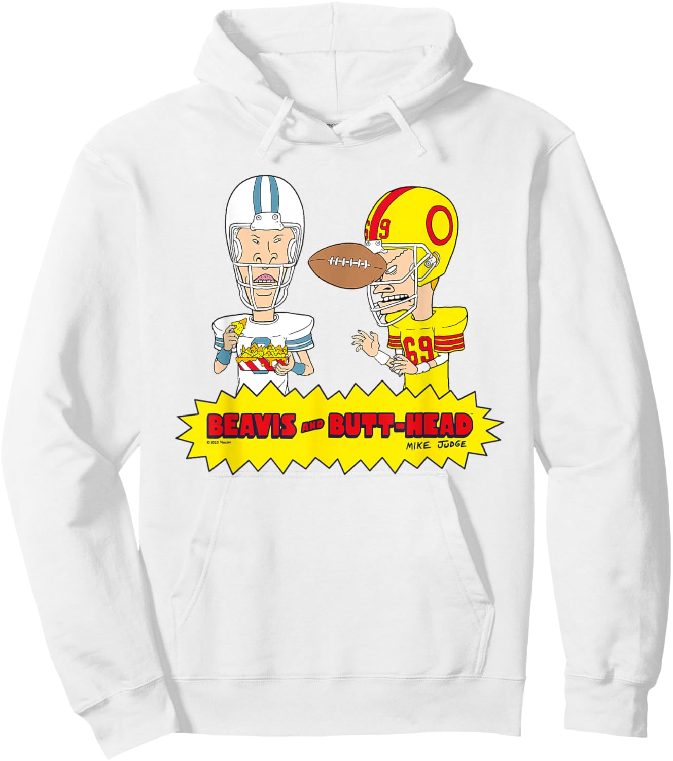 Beavis & Butt-Head American Football Sports Hoodie - Hoodie | White