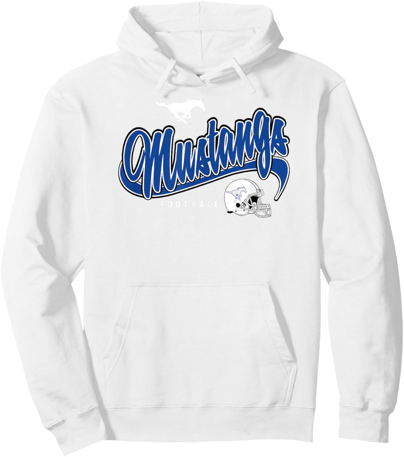 SMU Mustangs Football Goodness Red Officially Licensed Hoodie - Hoodie | White