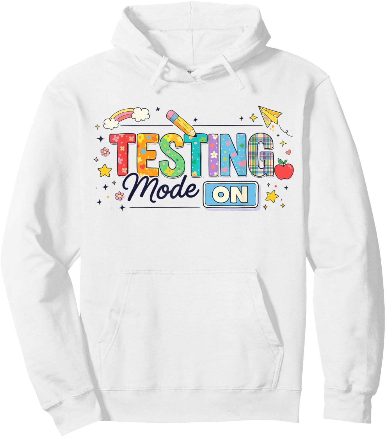 Student Test Day Motivational Teacher Hoodie - Hoodie | White