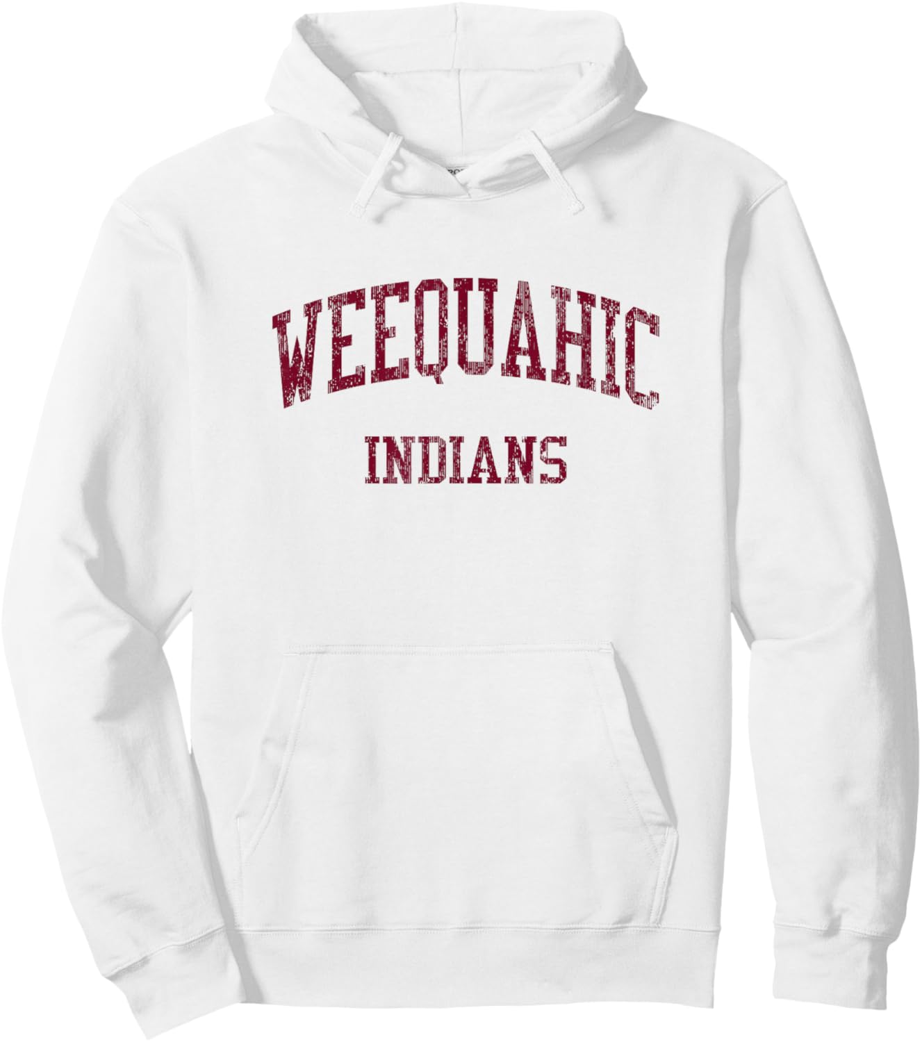 Weequahic High School HS Newark NJ Vintage Sports Hoodie - Hoodie | White