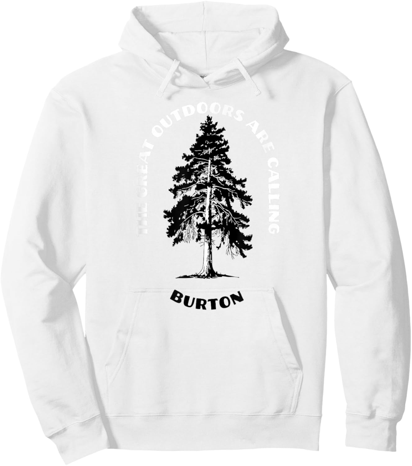 Burton The Great Outdoors Are Calling Tree Nature Hoodie - Hoodie | White