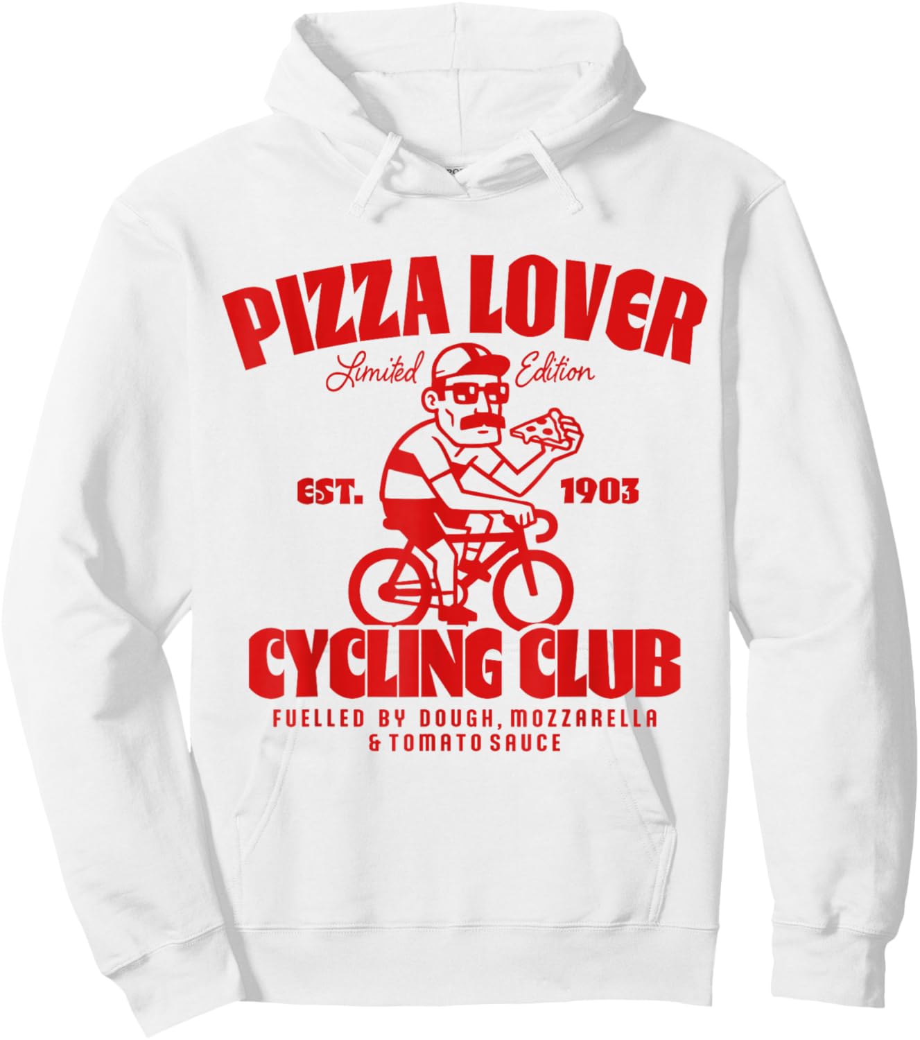 Pizza Lover Rennrad Club Fahrrad Radsport Hoodie - Hoodie | White