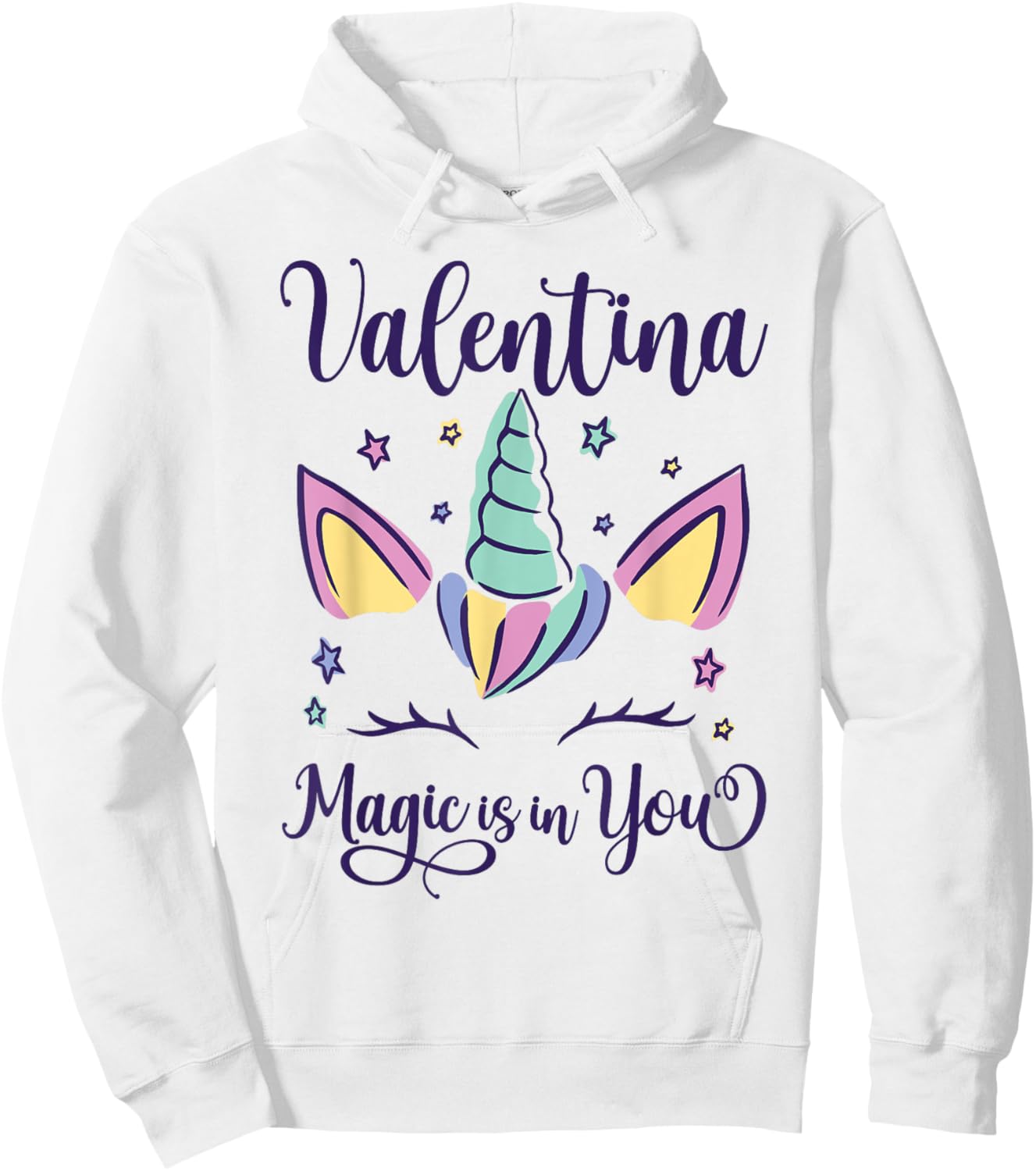 First Name Valentina Personalized I Love Valentina Hoodie - Hoodie | White
