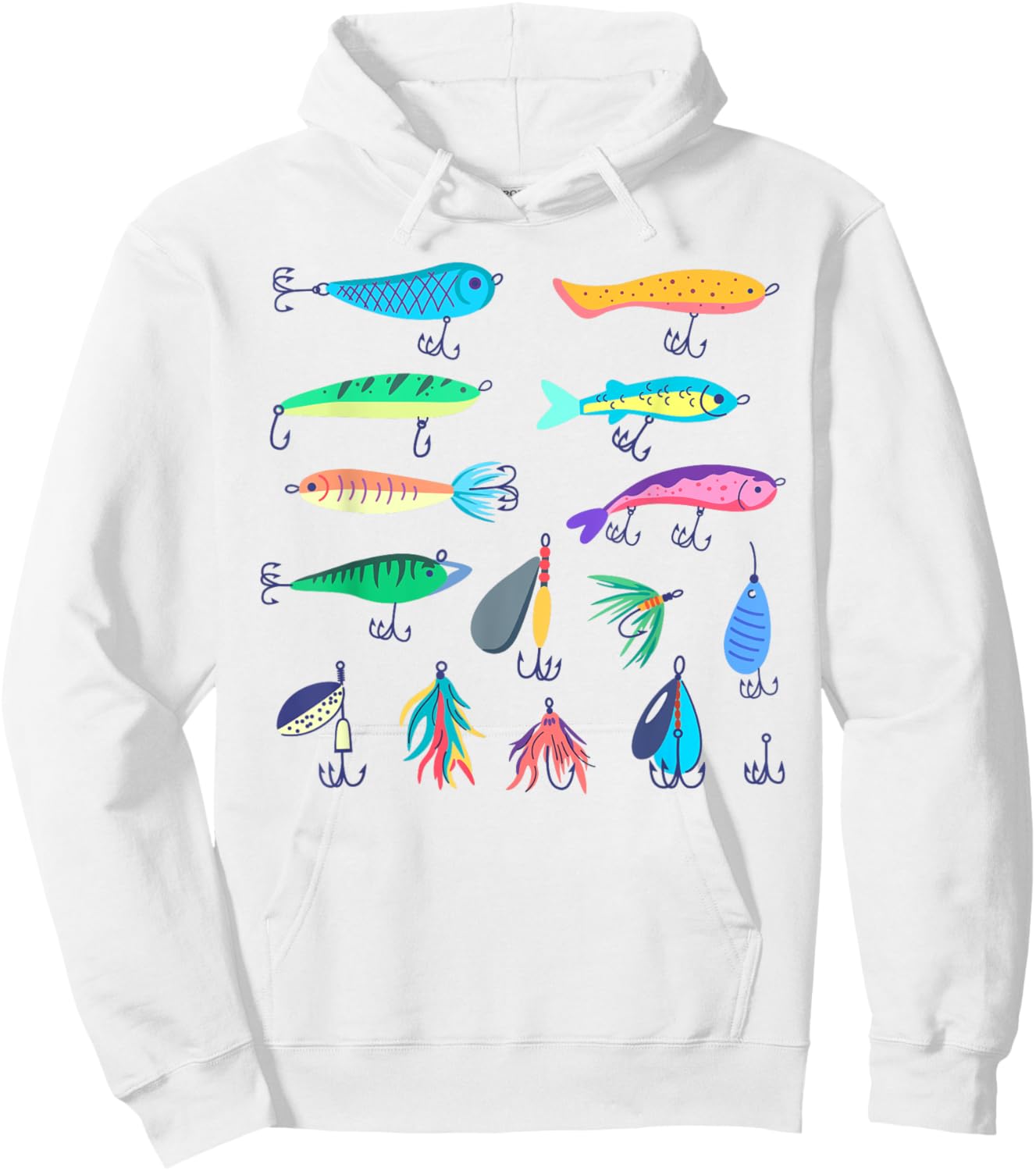 Fishing-Shirt Women Kids Toddler Boys Girls Cute Fish Hoodie - Hoodie | White