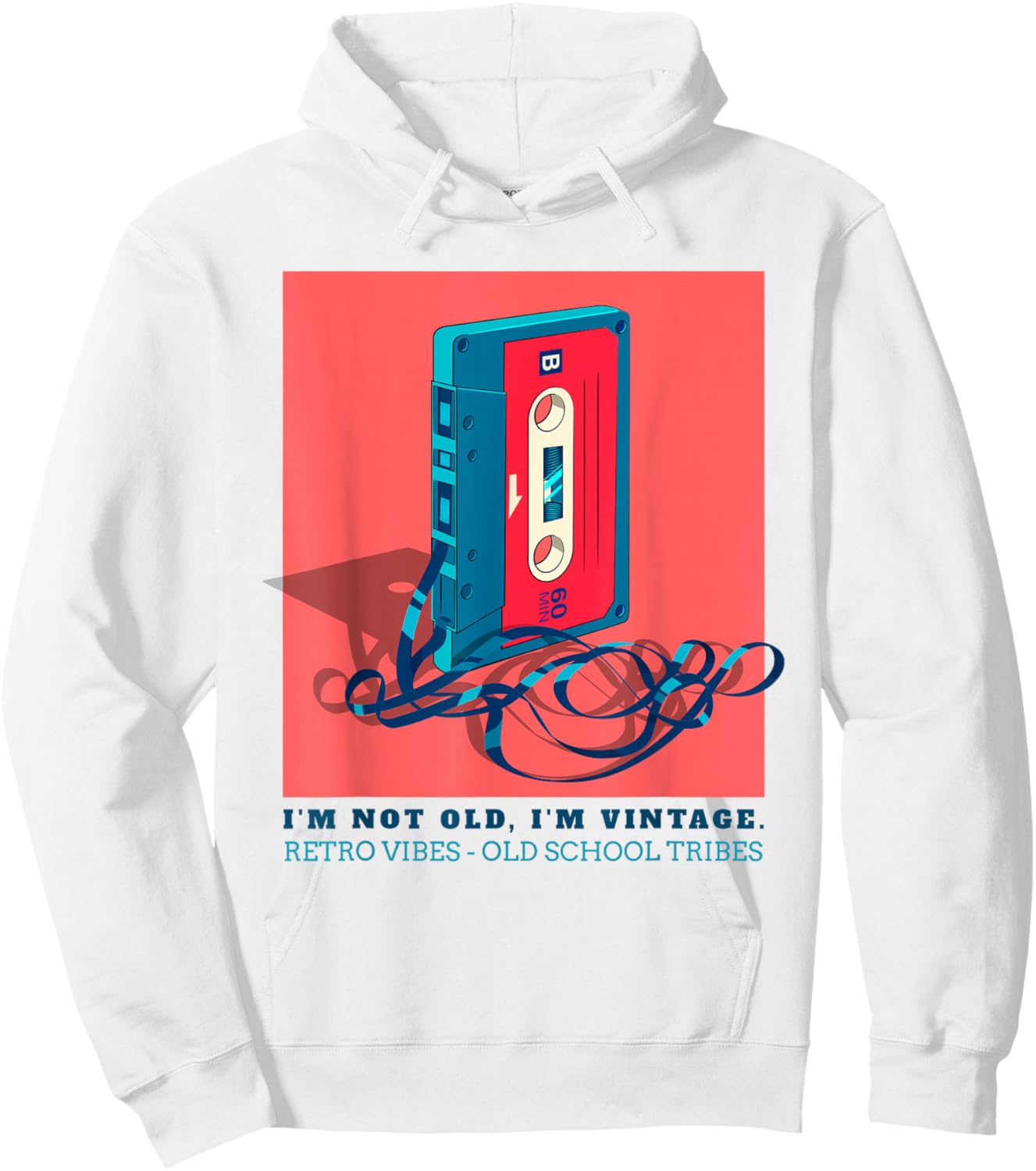 I'm Not Old, I'm Vintage - Retro Vibes Old School Tribes Hoodie - Hoodie | White