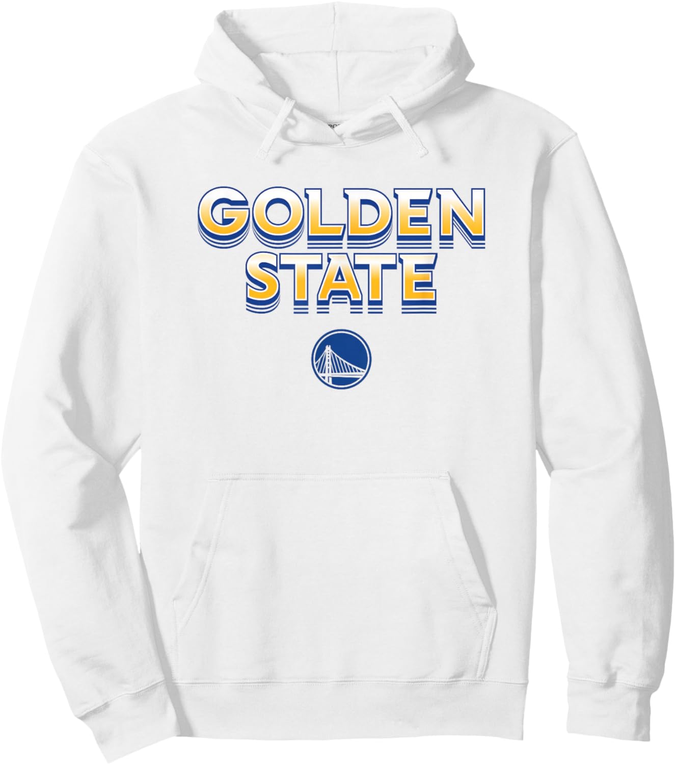 NBA - Golden State Warriors City Wordmark Logo Hoodie - Hoodie | White