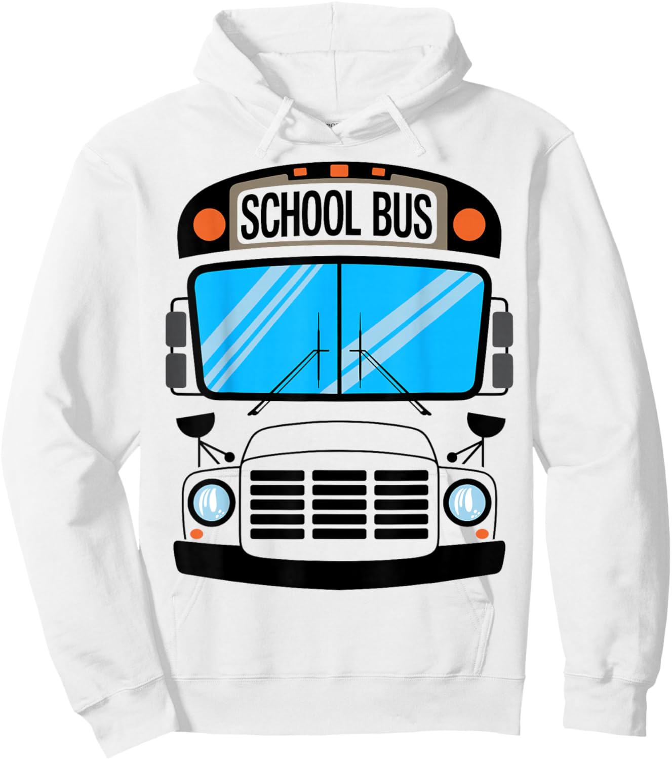 School Bus Costume Halloween Hoodie - Hoodie | White