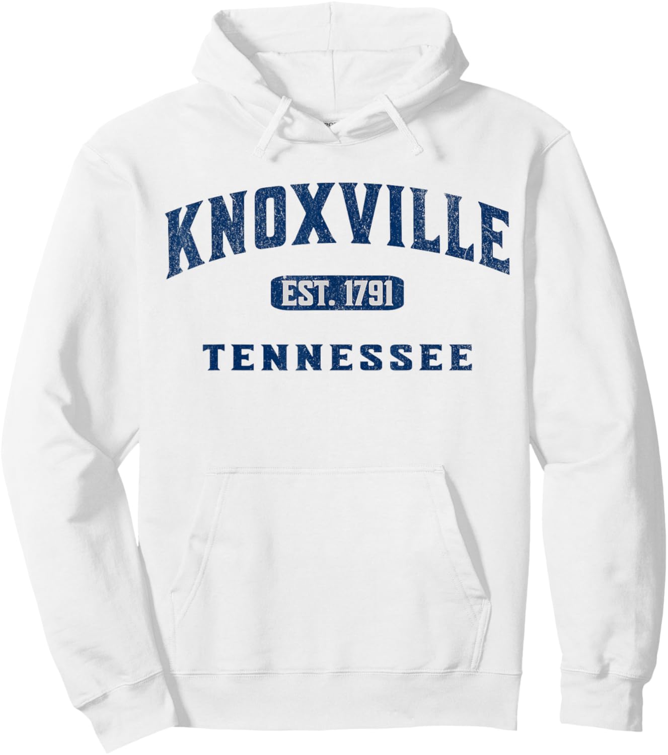 Vintage Athletic Souvenir Visit Knoxville Tennessee Hoodie - Hoodie | White