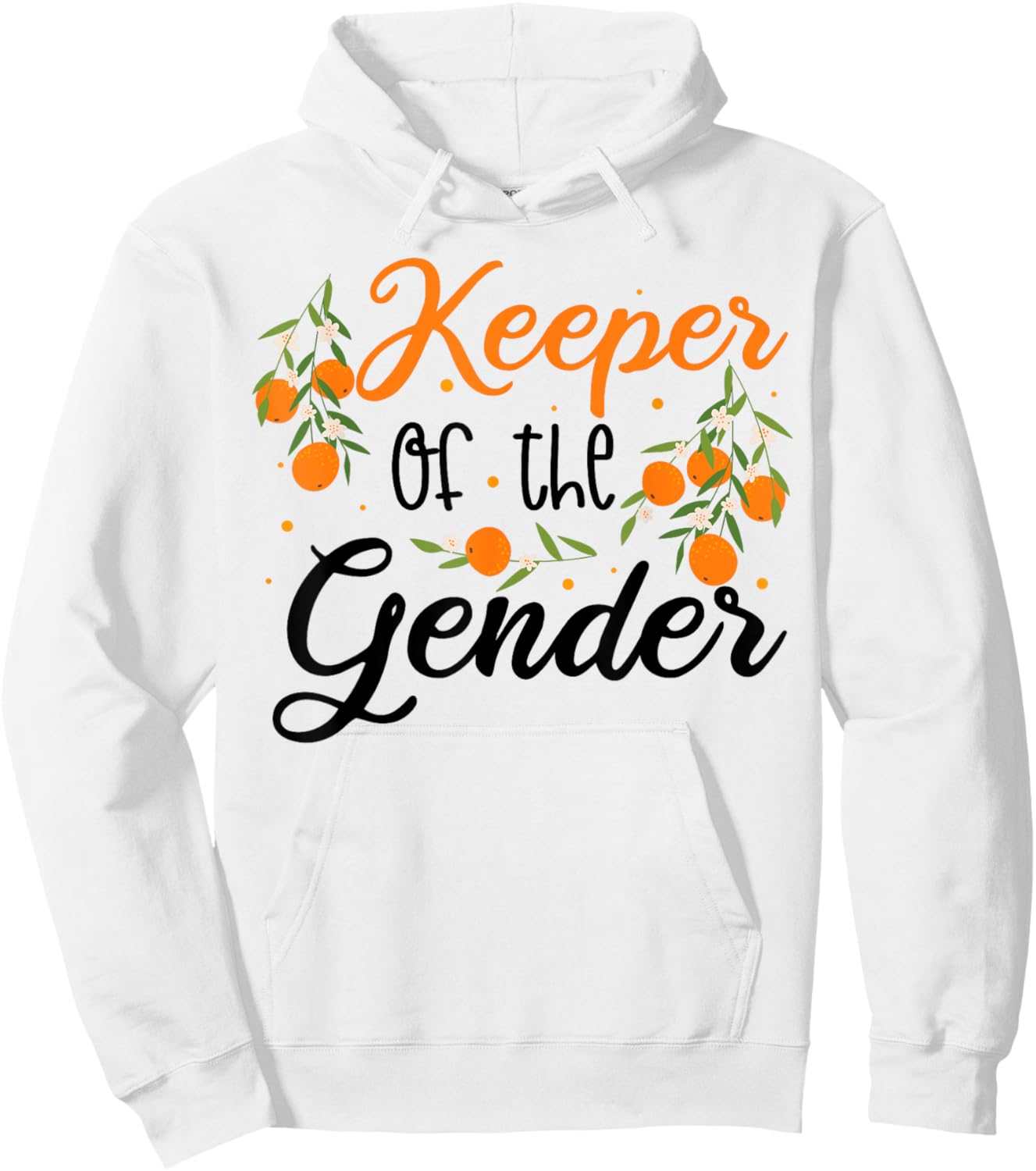 Keeper Of The Gender Boy Or Girl Little Cutie Gender Reveal Hoodie - Hoodie | White