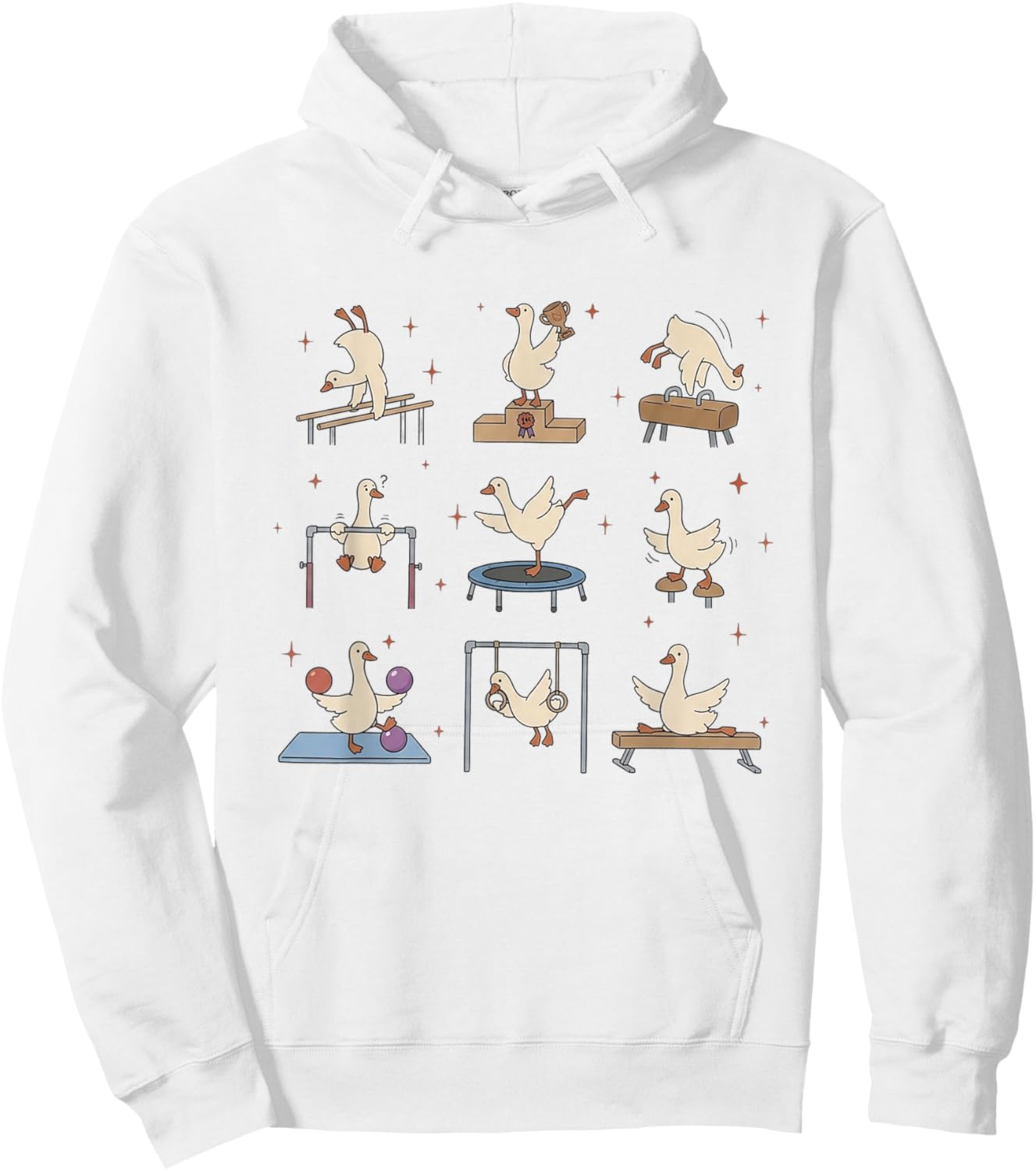 Women Silly Goose Gymnastics Coach Team Gymnast Hoodie - Hoodie | White
