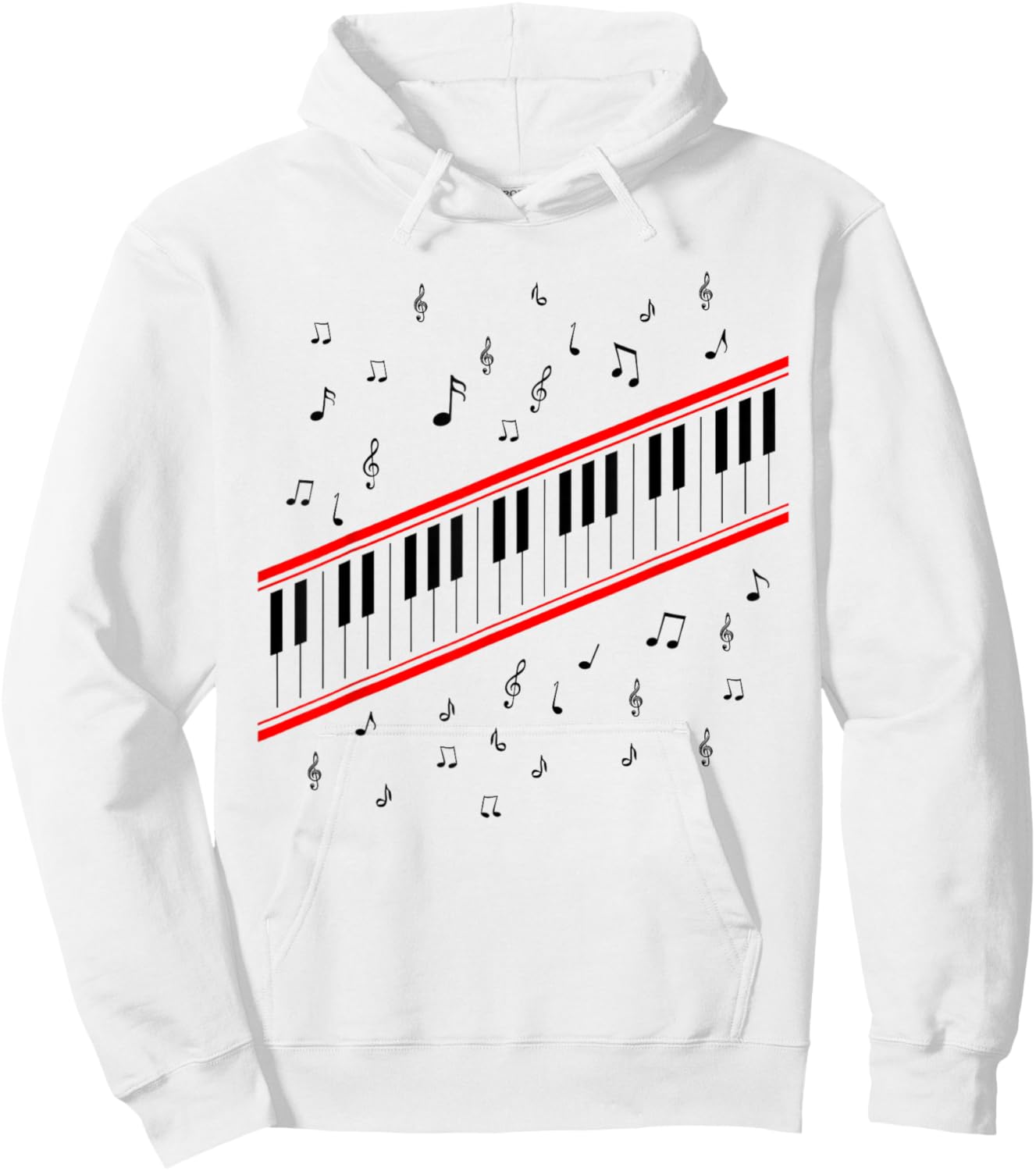 Piano Hoodie - Hoodie | White