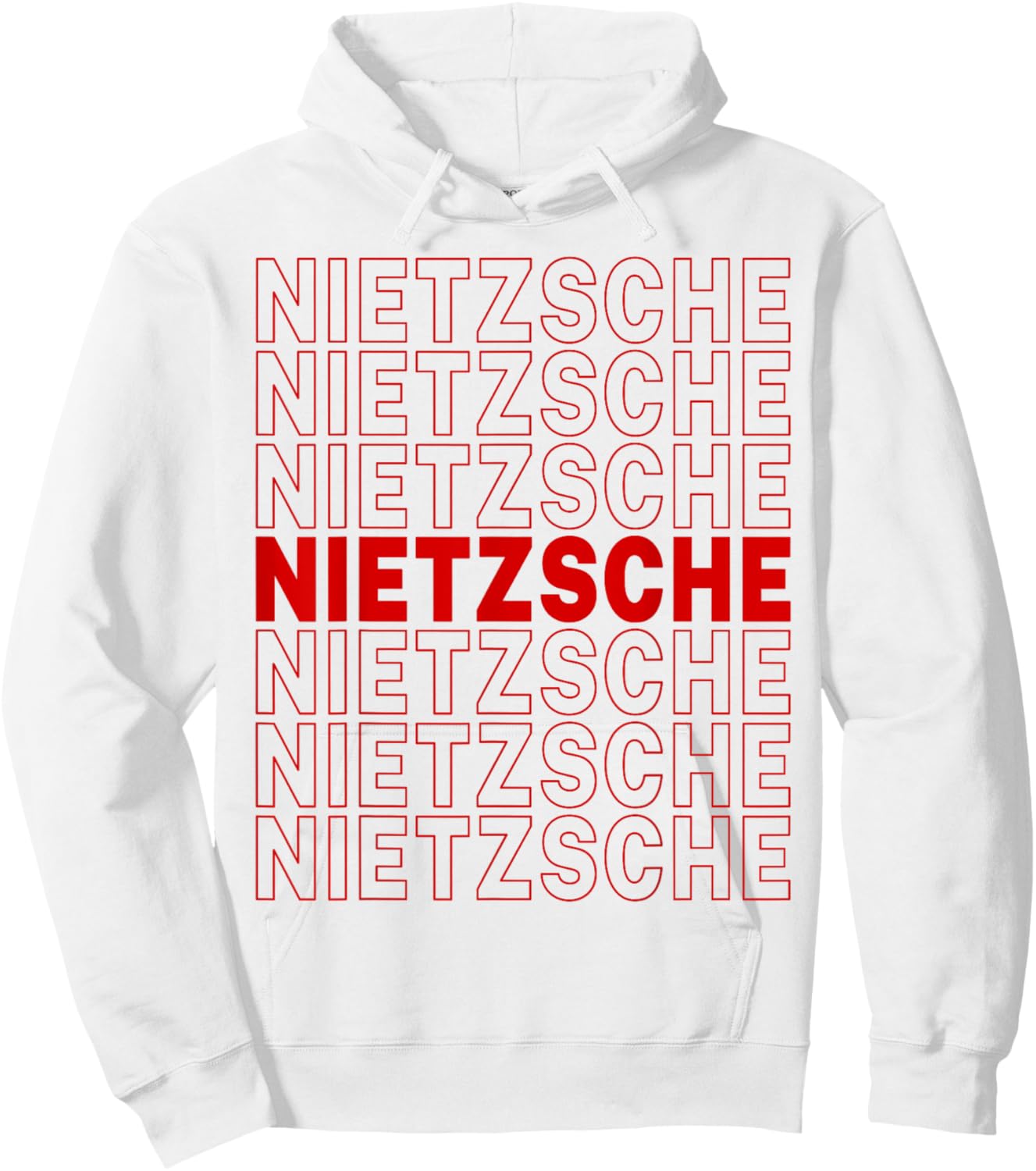 Friedrich Nietzsche Hoodie - Hoodie | White
