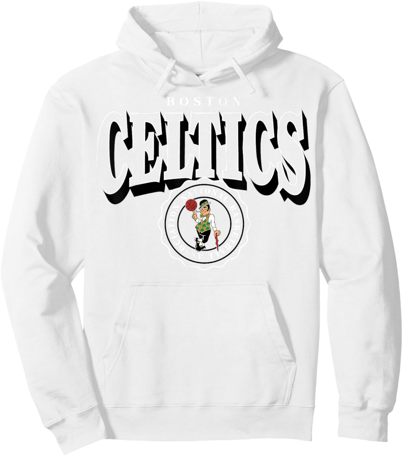 NBA – Boston Celtics gewölbtes Wappen Hoodie - Hoodie | White