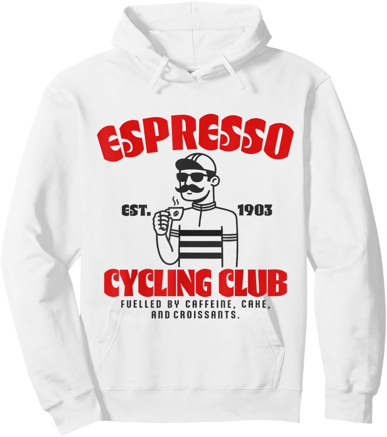 Espresso Rennrad Club Kaffee Kuchen Fahrrad Radsport Hoodie - Hoodie | White