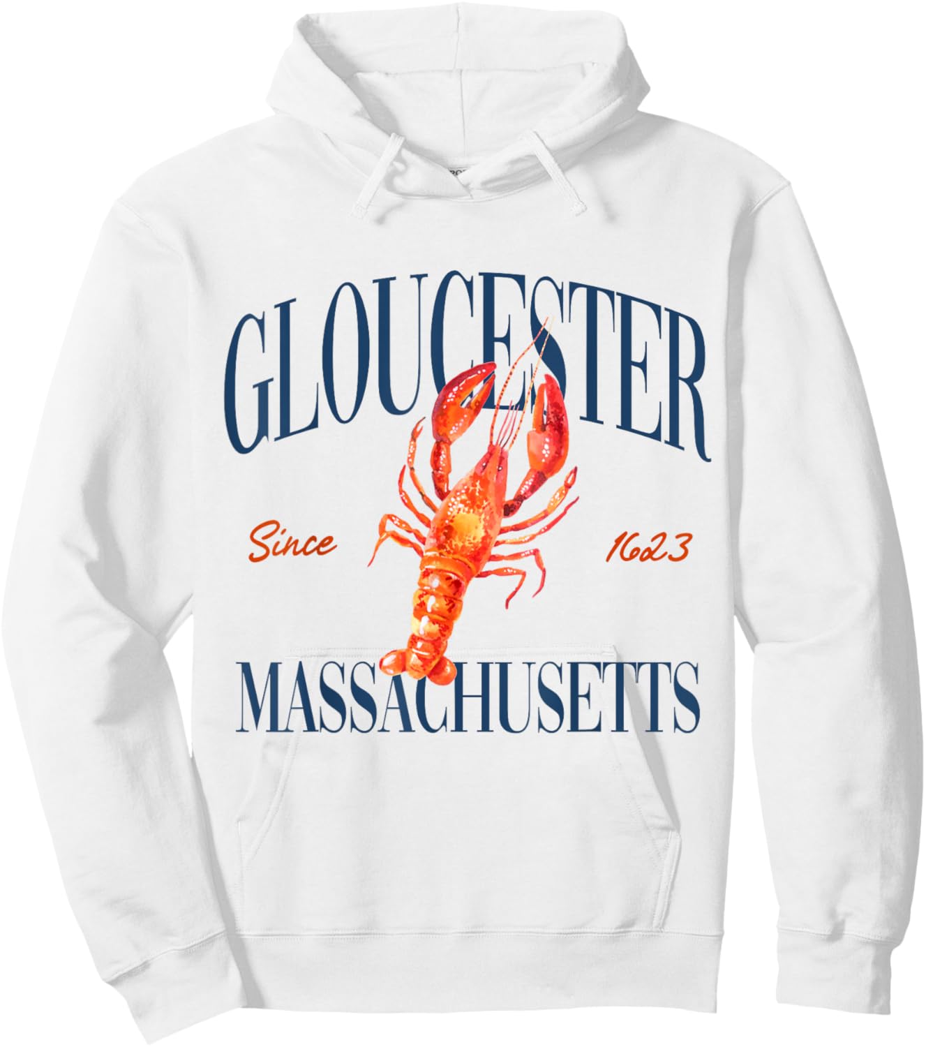 Gloucester Massachusetts Est. 1623 - Old Money, Classic Hoodie - Hoodie | White