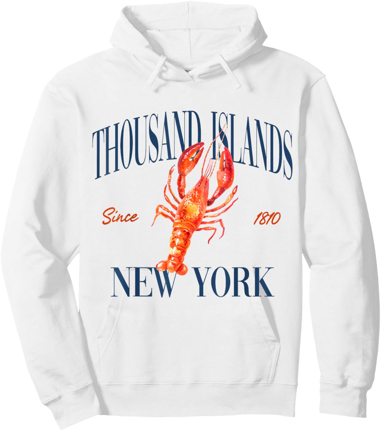 Thousand Islands New York Est. 1810 - Old Money, Classic Hoodie - Hoodie | White