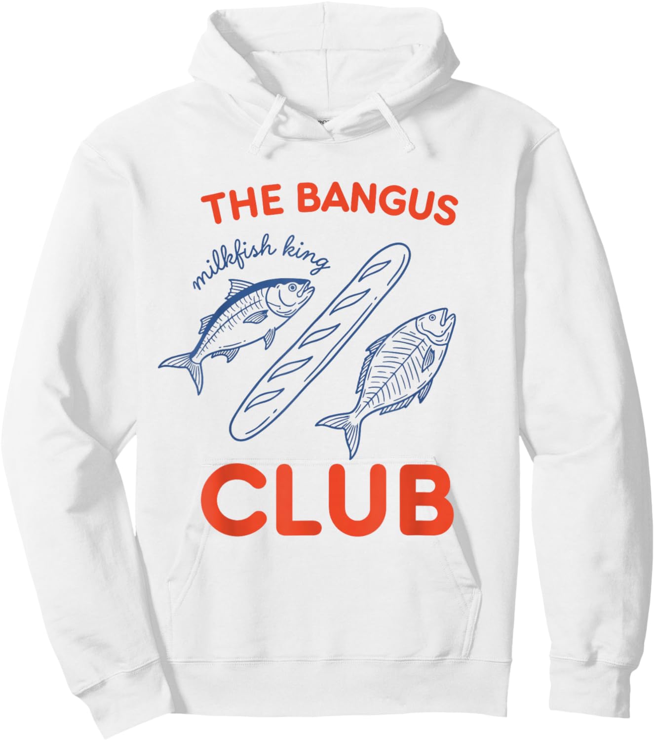 The Bangus Club Milkfish Filipino Pinoy Hoodie - Hoodie | White
