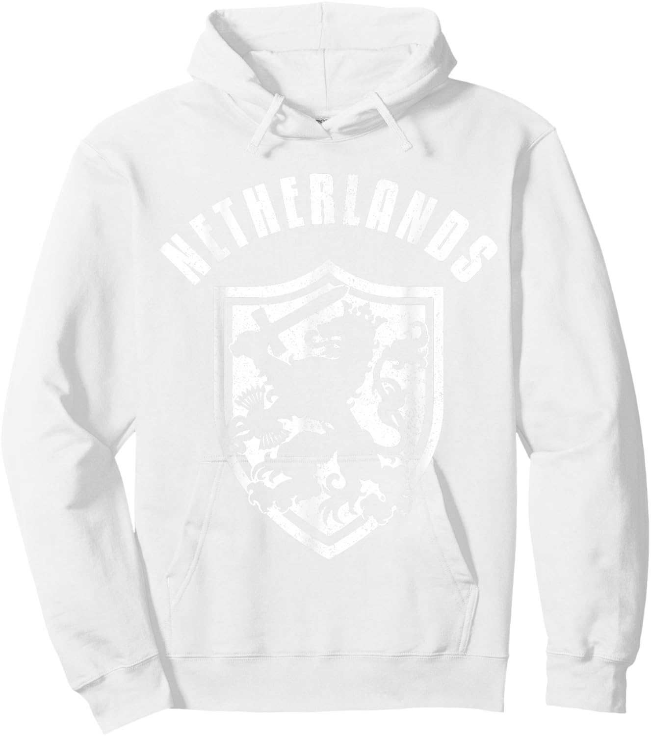 Nederland Netherlands Lion Dutch Holland Vintage Orange Hoodie - Hoodie | White