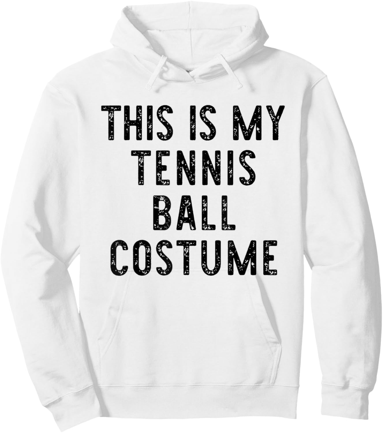 This is My Tennis Ball Costume Halloween Easy Kids Adult Hoodie - Hoodie | White