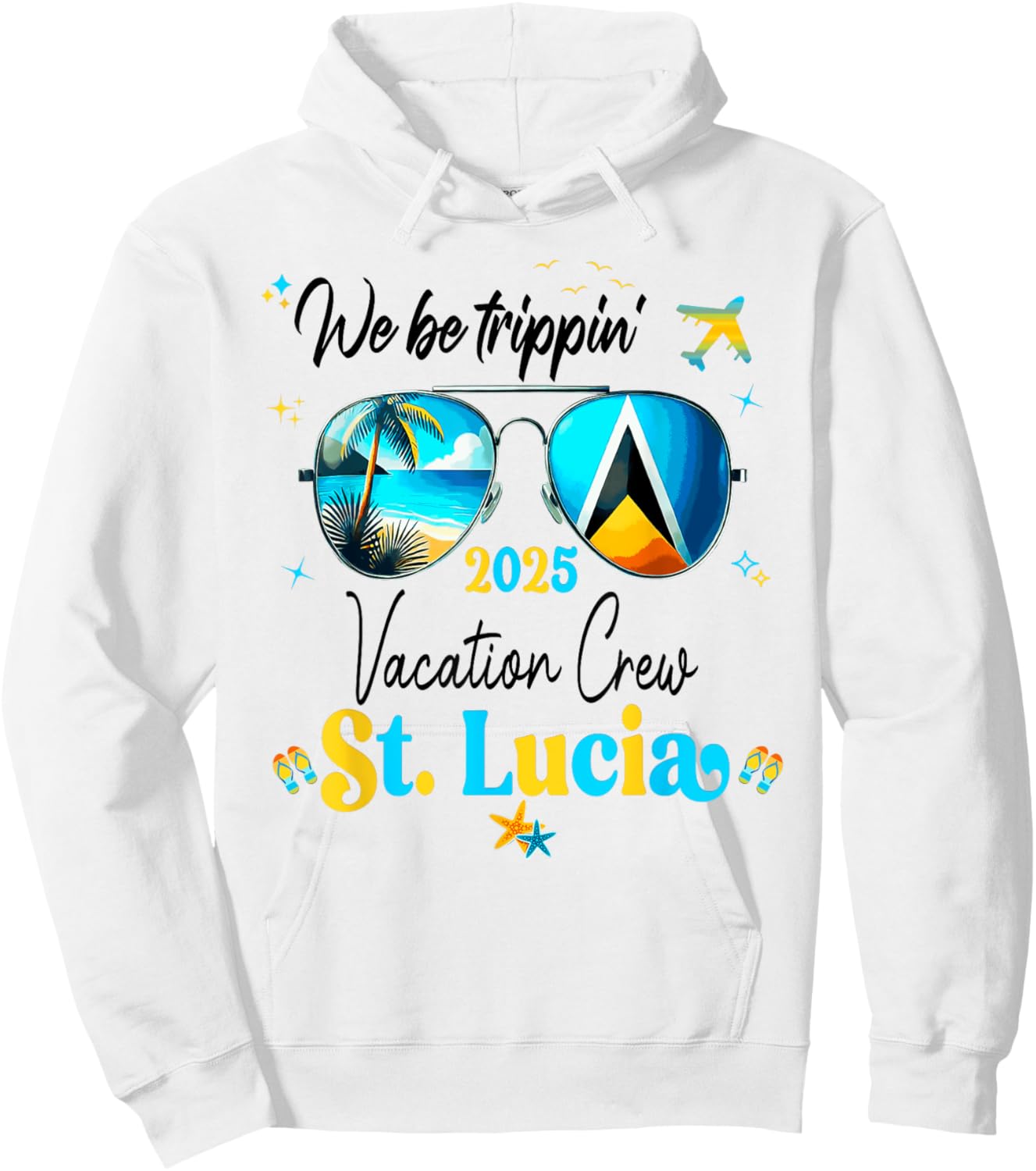St. Lucia Vacation Trip 2025 Outfit Hoodie - Hoodie | White