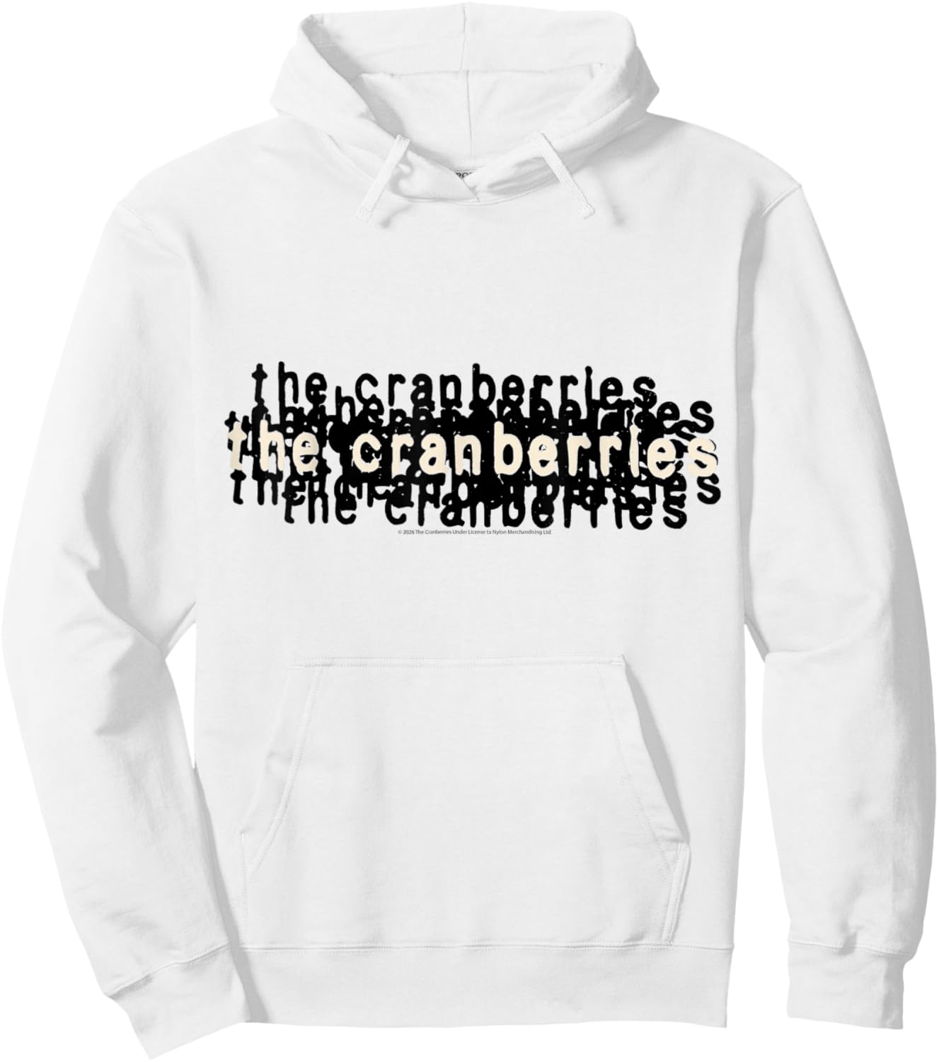 Official Cranberries Logos Rock Alternative Band Vintage Hoodie - Hoodie | White