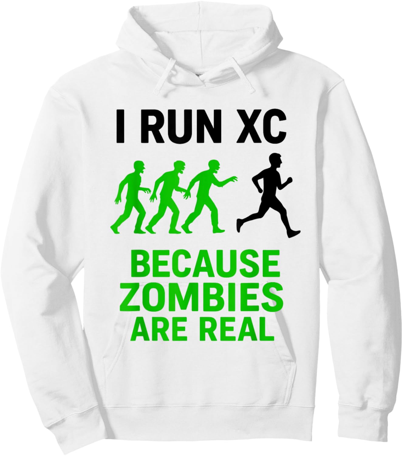 Cross Country Running Design for a XC Country Runner Hoodie - Hoodie | White