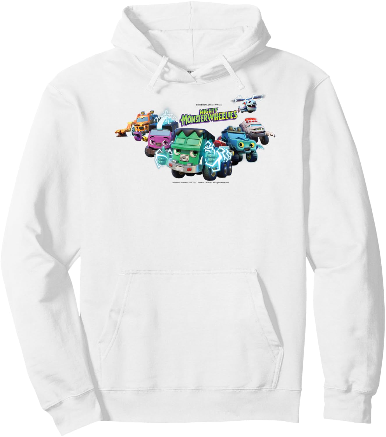 DreamWorks Mighty MonsterWheelies Team Hoodie - Hoodie | White