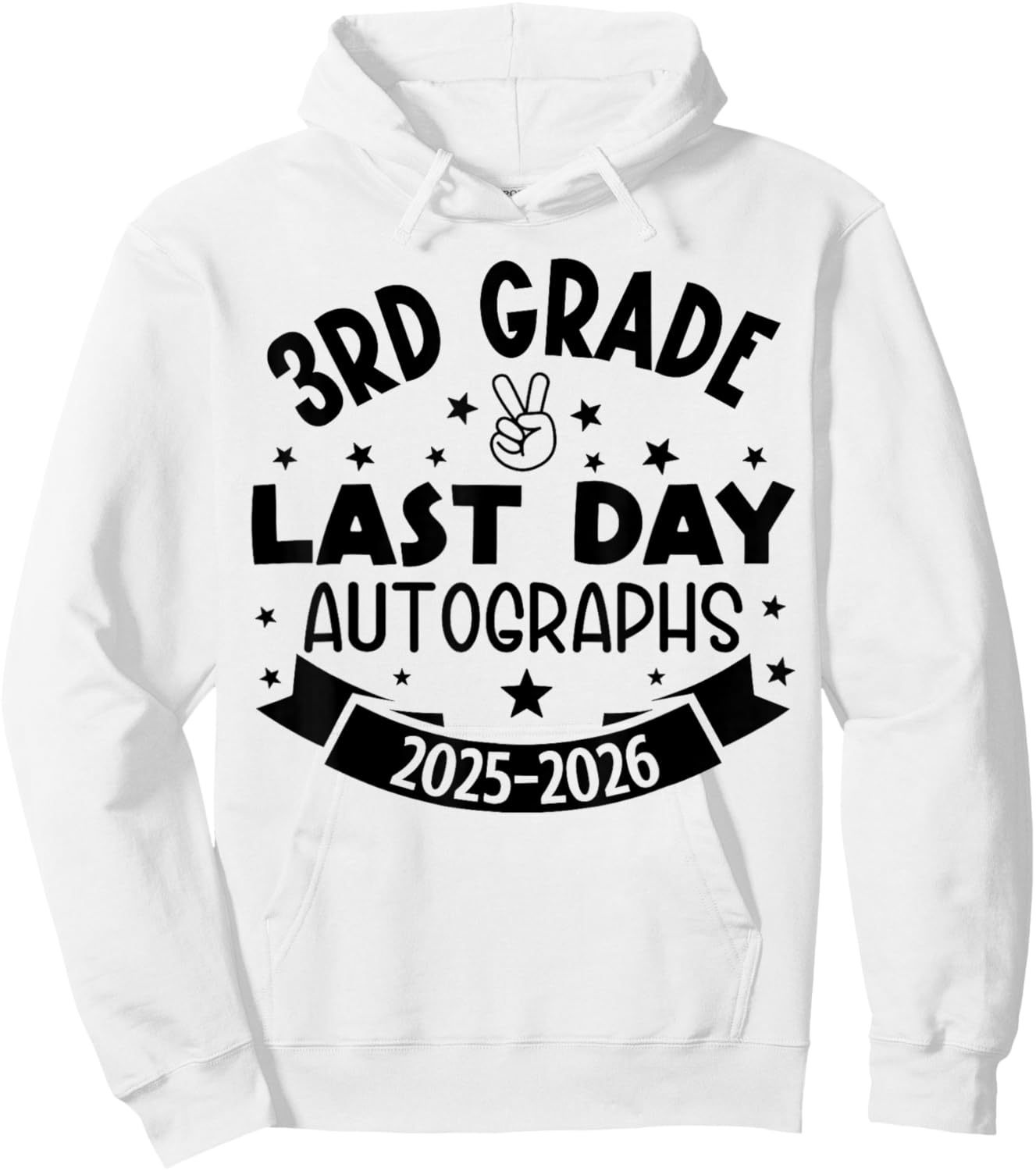 Last Day of School Autograph 3rd Grade Graduation Boys Girls Hoodie - Hoodie | White